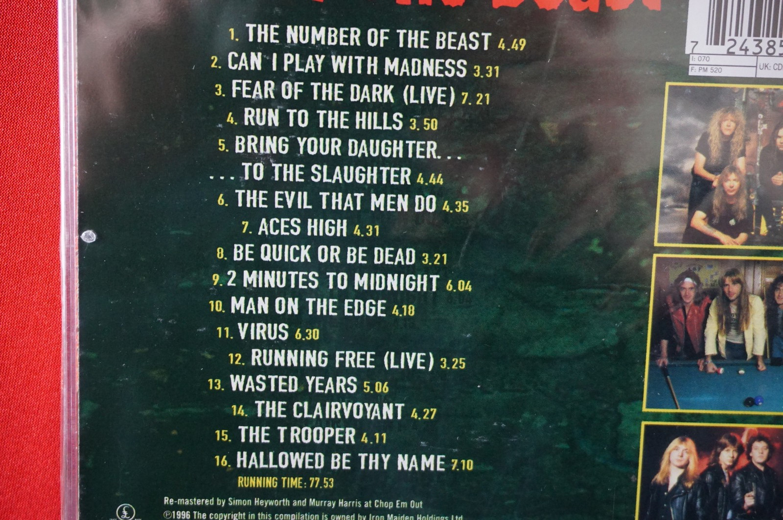 Iron Maiden Best of the Beast CD Number of the Beast Aces High Rare New Sealed