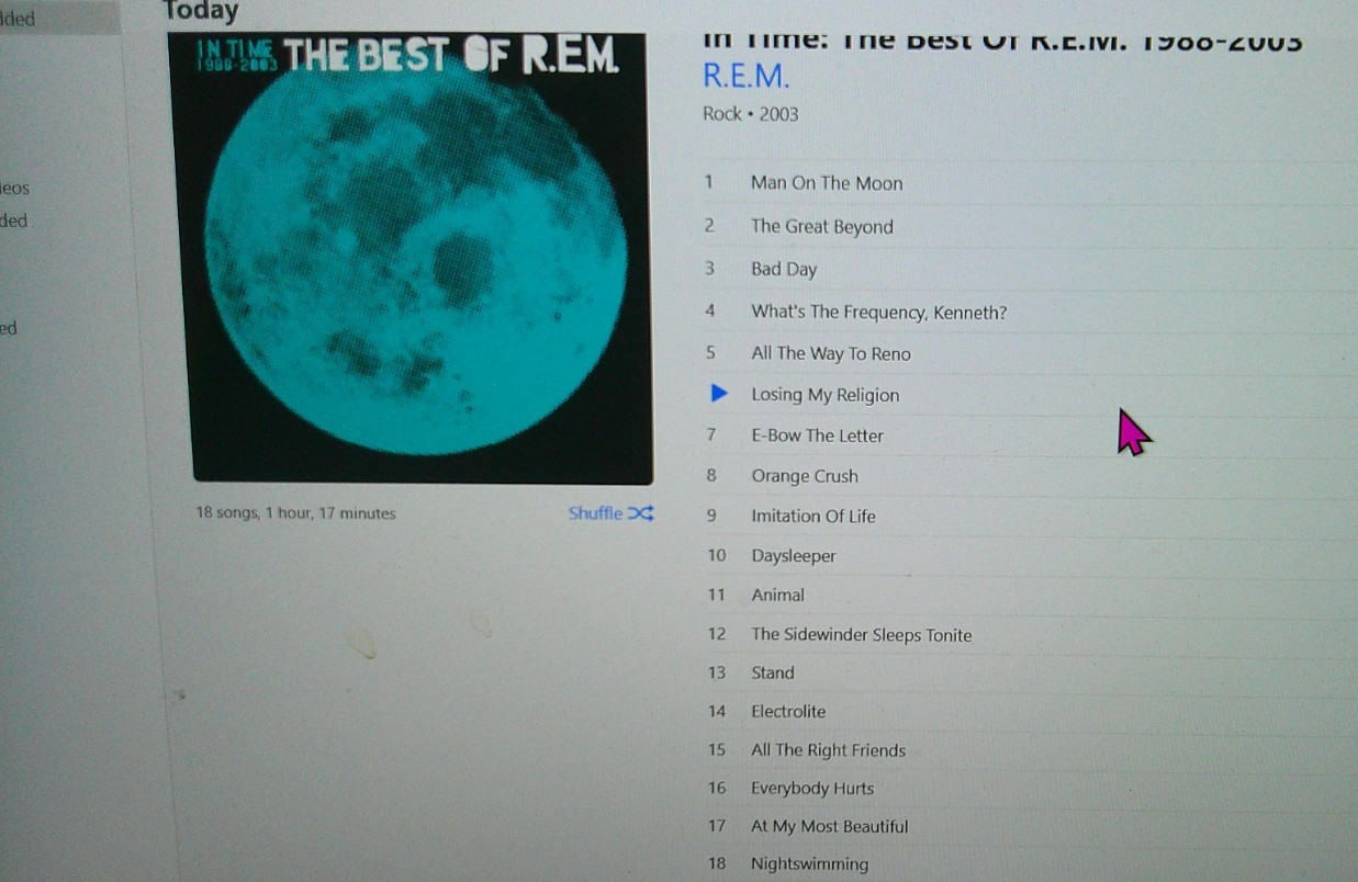 R.E.M - The Best of REM In Time 1988-2003 (1xCD) Used, Tested, Free S/H