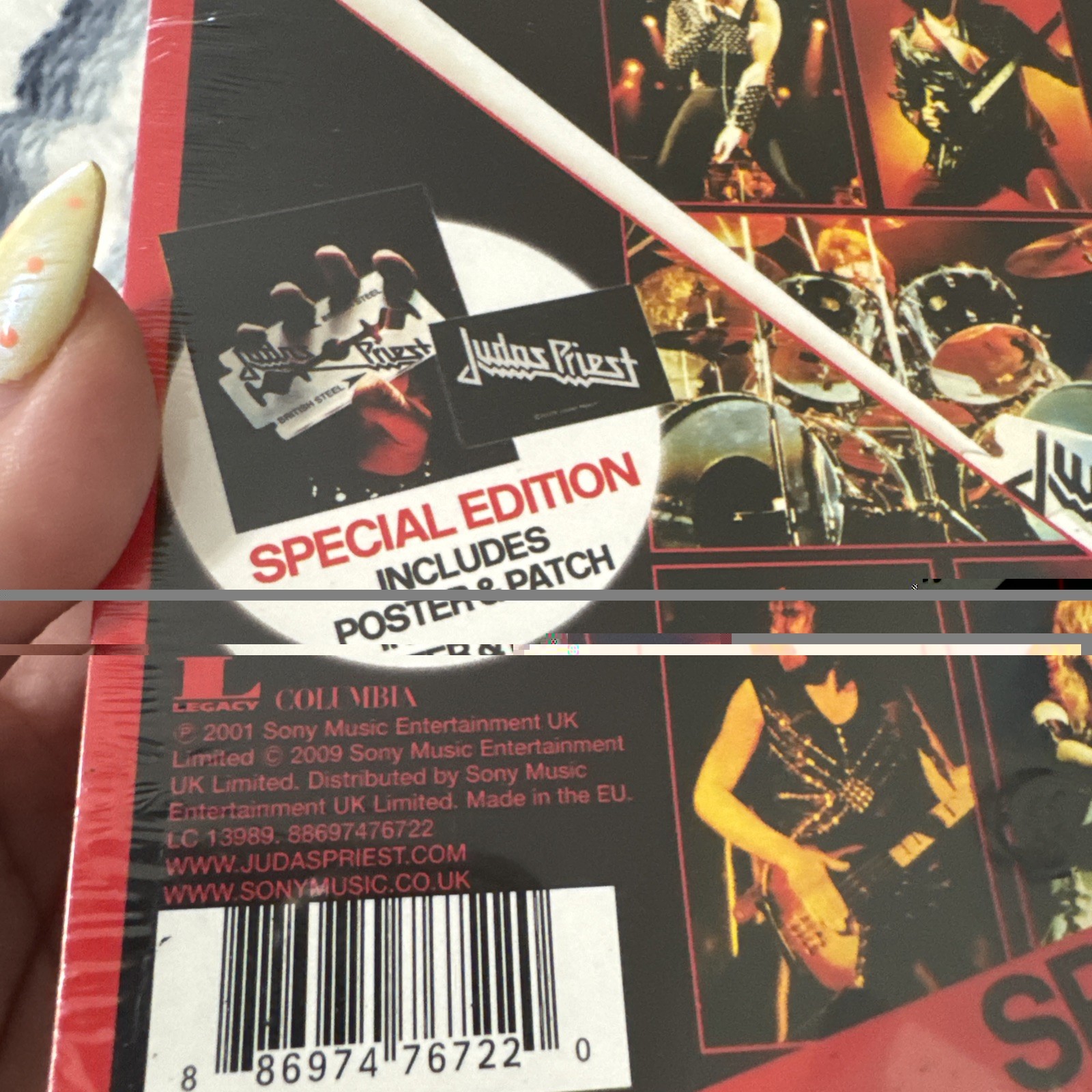 NEW* JUDAS PRIEST- BRITISH STEEL CD Special EDT 2 BONUS TRACKS *POSTER & PATCH*