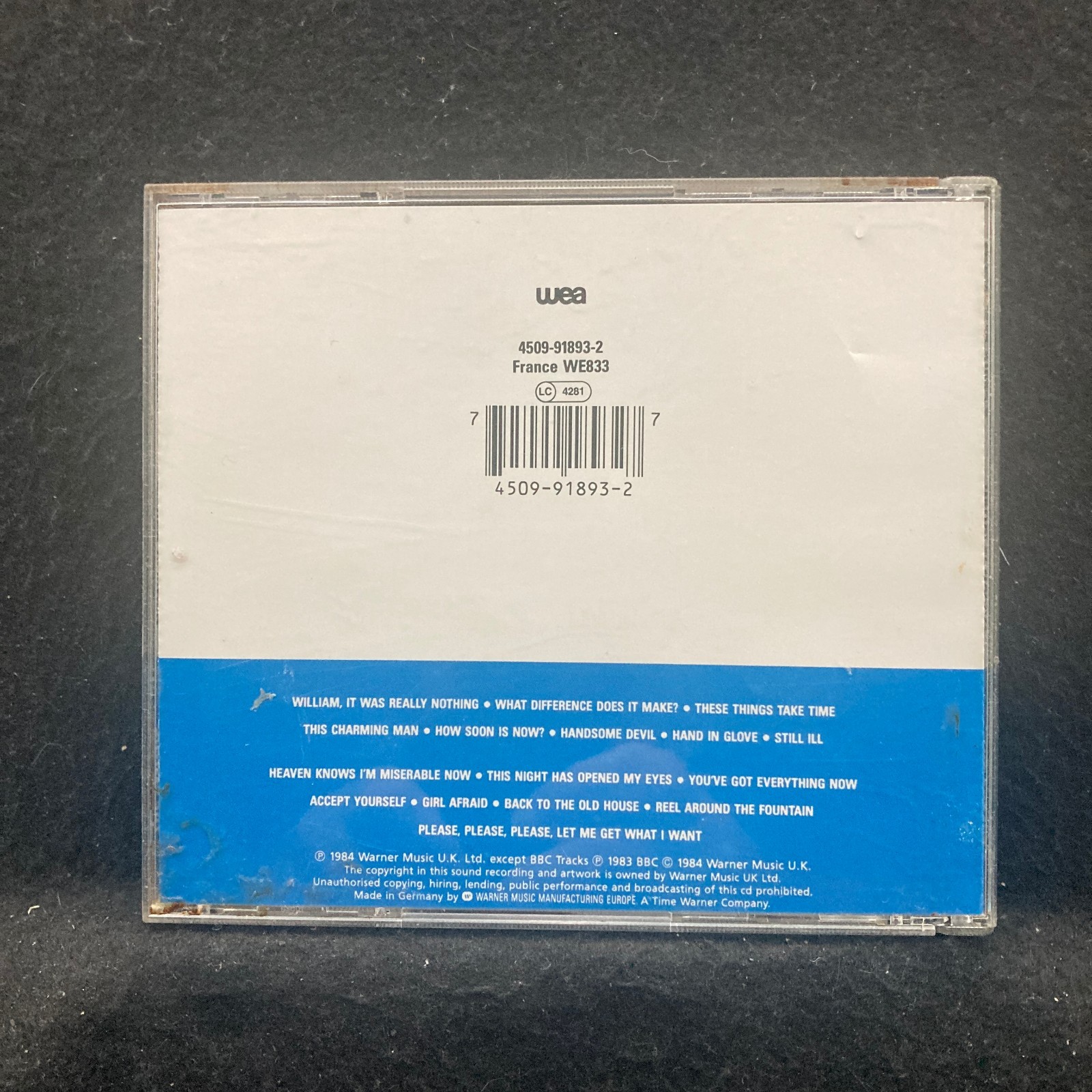 Hatful Of Hollow by The Smiths (CD, 1984, WEA) France Import