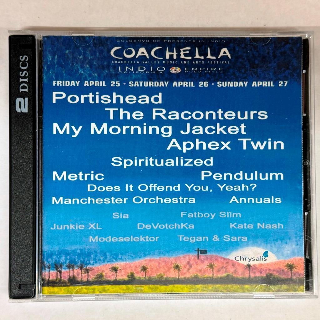 Official Coachella Festival 2008 CD 2-Disc Promo Chrysalis Music Sampler 420