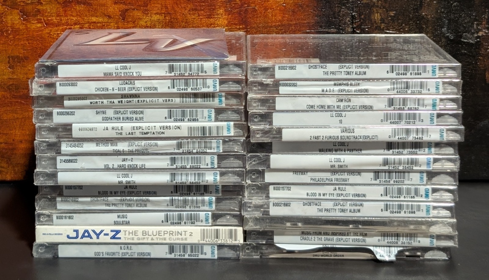 Lot of 27 90’s-00’s Rap CDs JayZ - LL Cool J Ghostface Ja Rule Method Man SEALED