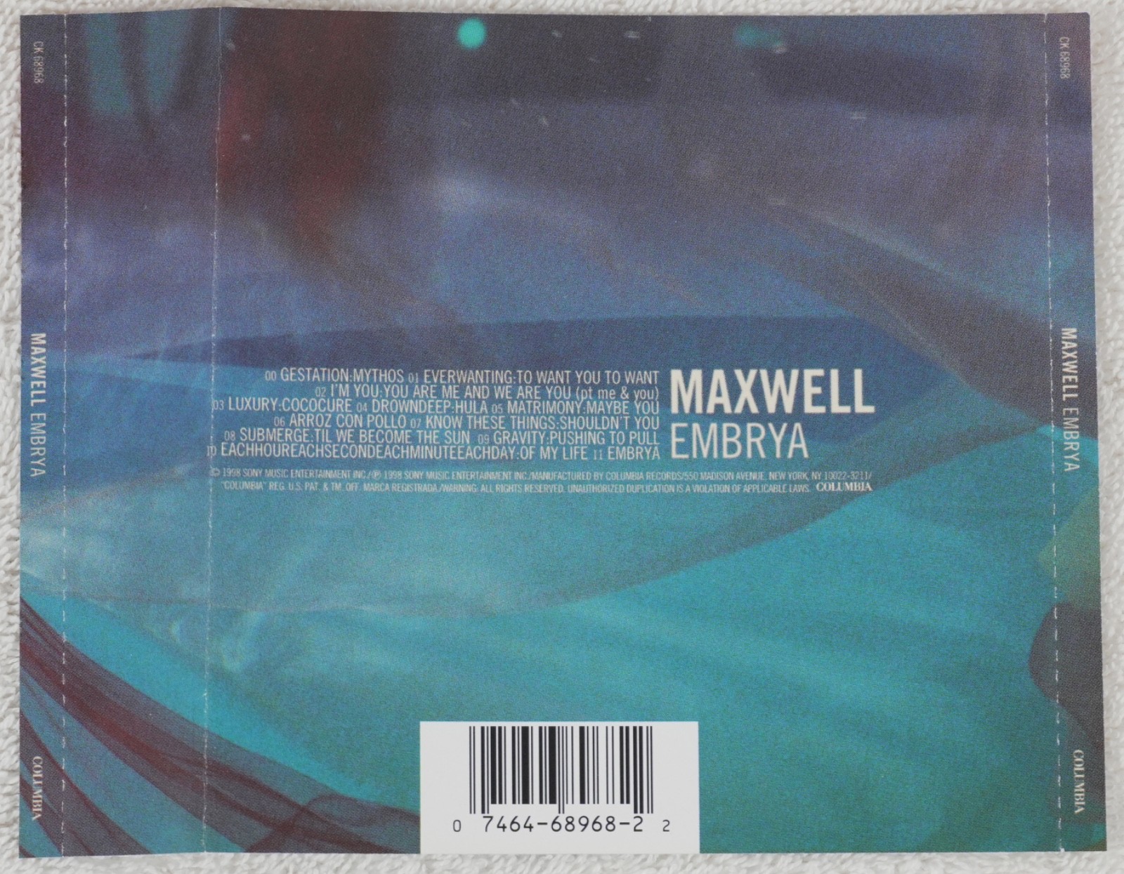 Lot of 3 Maxwell Cds - Urban Hang Suite, Embrya, Now