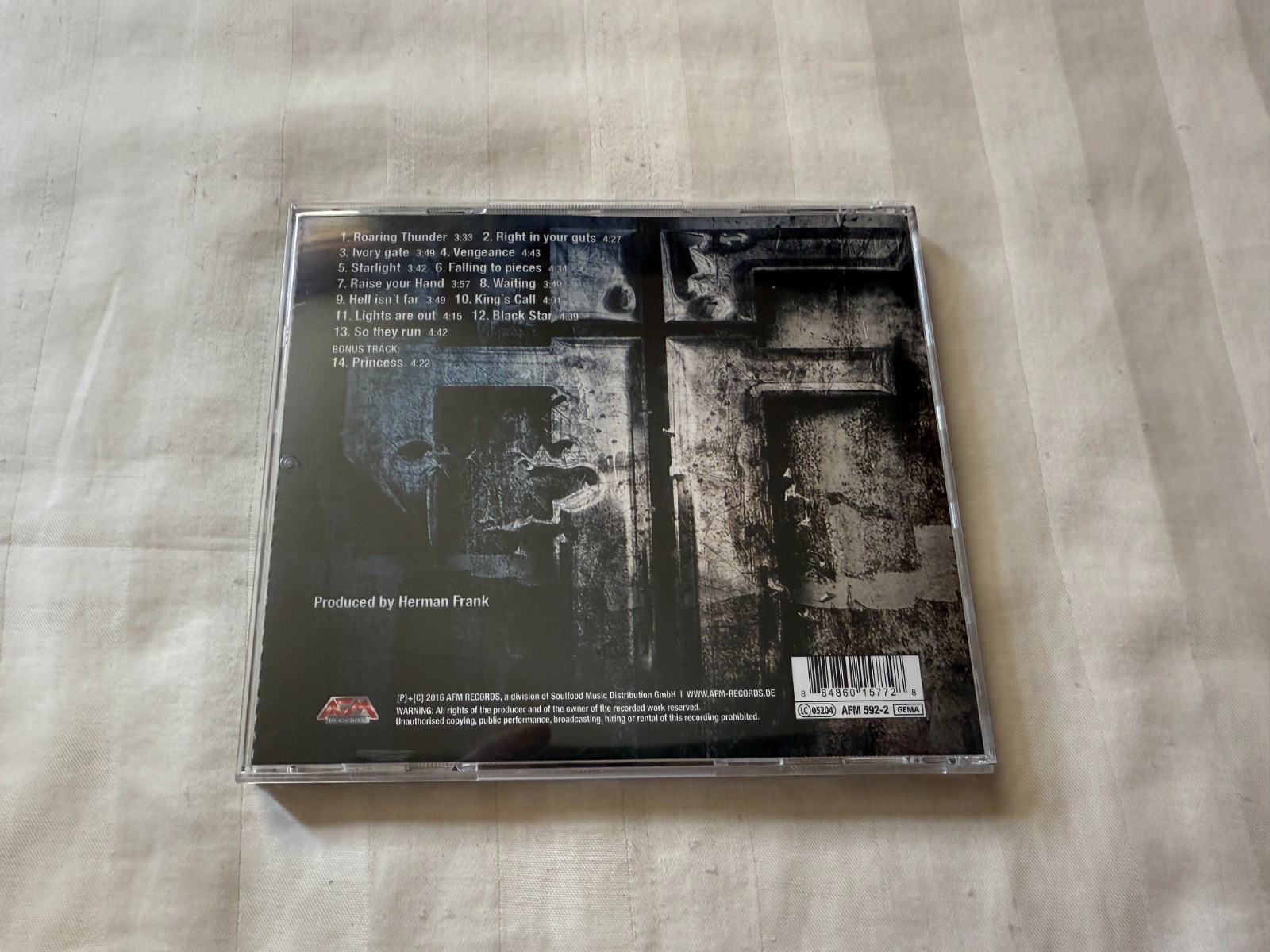 Herman Frank - Right In The Guts CD 2016 AFM Import Accept Bonus Track OOP RARE