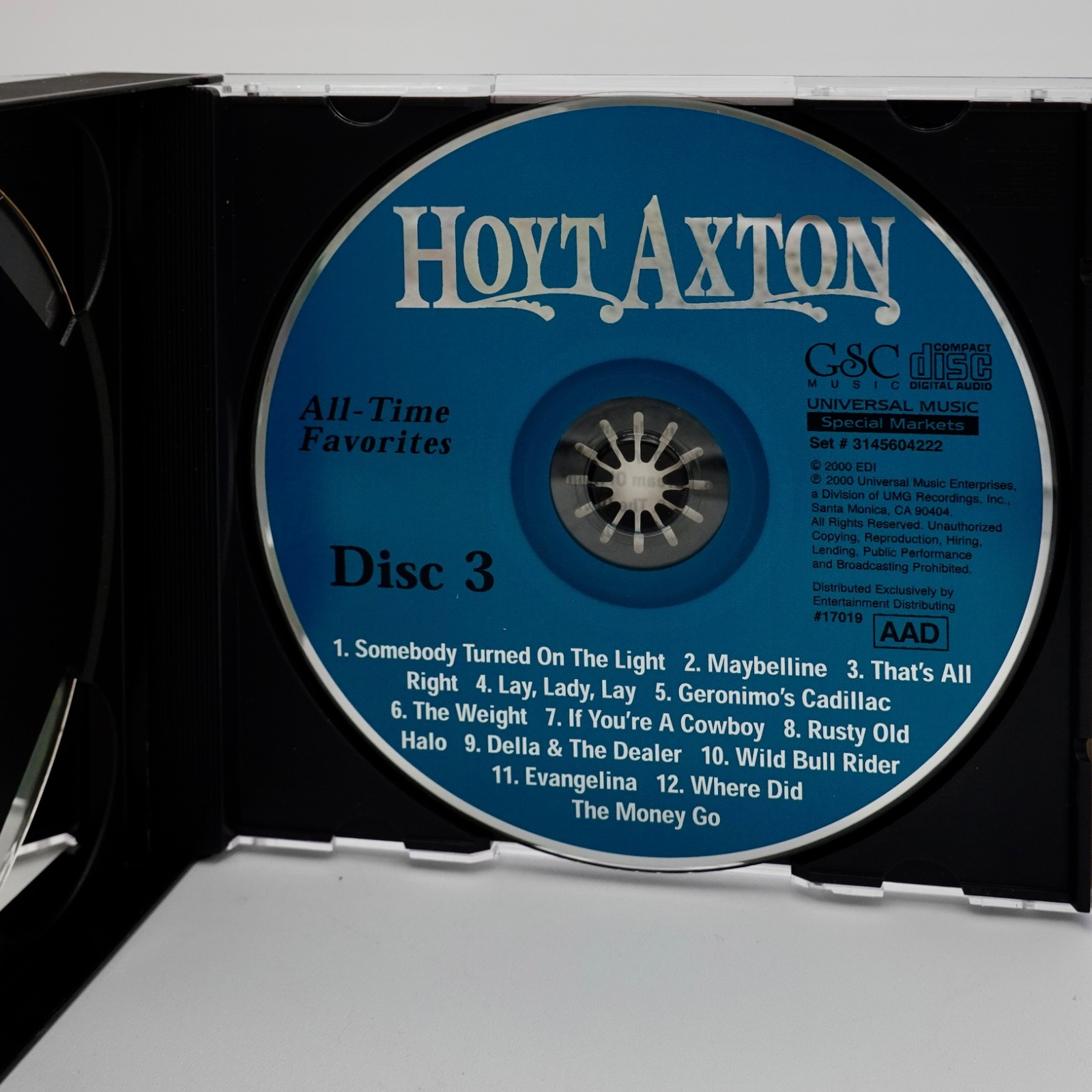 Hoyt Axton 3 CD Set 36 Al-Time Greatest Hits 2000 Universal Music Enterprises