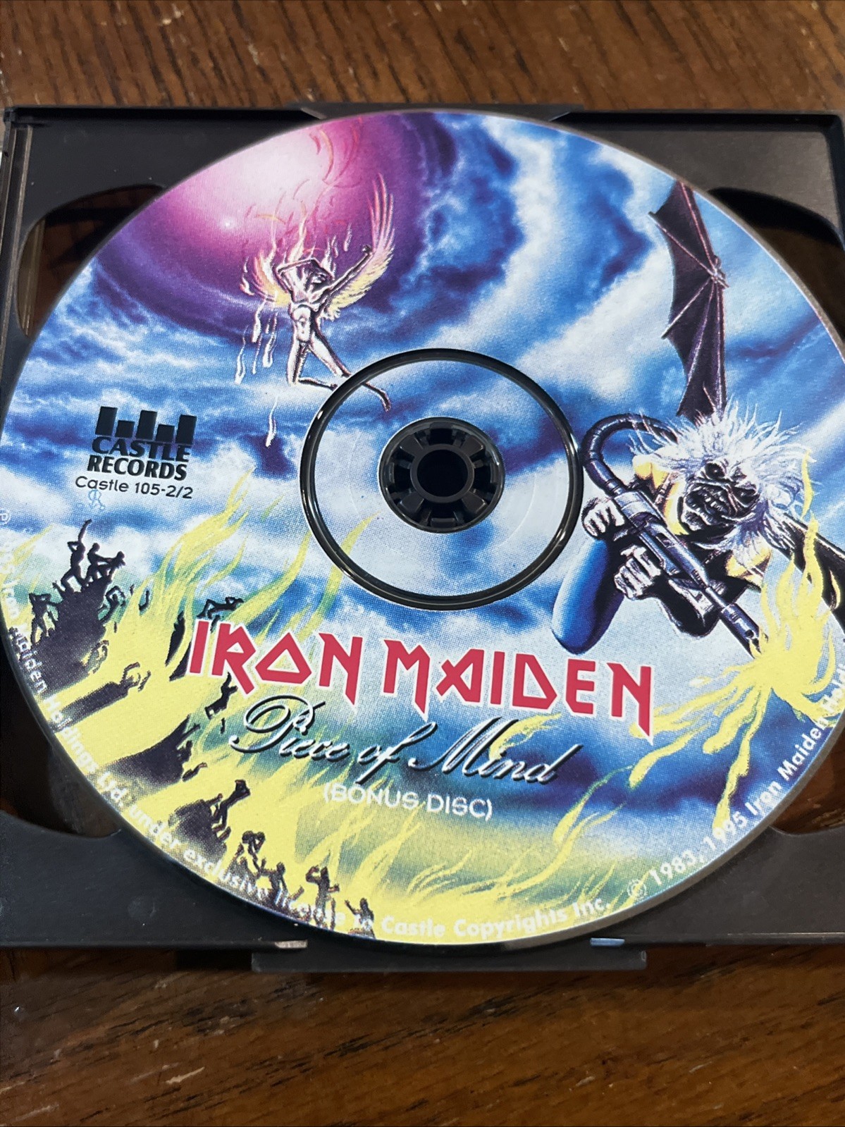 Iron Maiden Piece Of Mind 1995 CD Castle Records 2 CD Set With Insert Rare￼