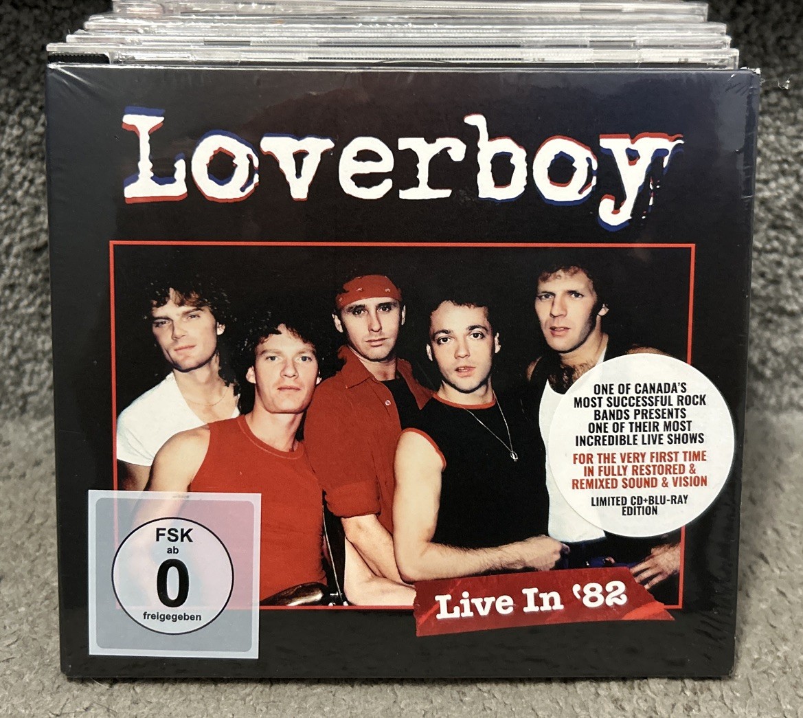 Loverboy Live In '82 CD + Blu-Ray Digipak Limited Edition Germany NEW Sealed