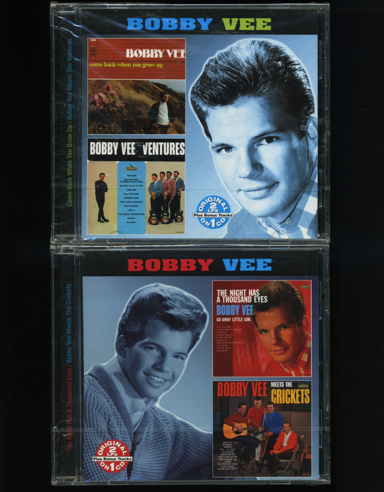 BOBBY VEE COME BACK WHEN YOU GROW UP MEETS THE VENTURES/CRICKETS NIGHT HAS EYES