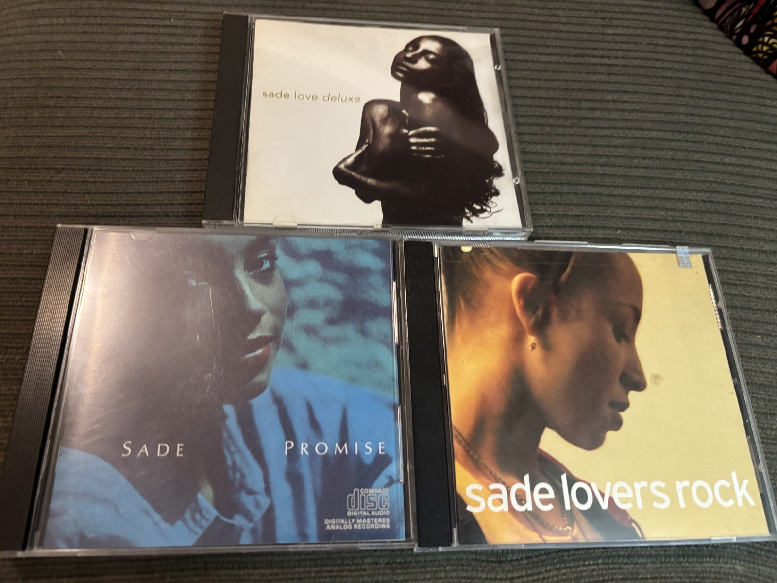 SADE CD Lot of 3 CDs - Promise, Lovers Rock & Love Deluxe VG Smooth Vocal jazz