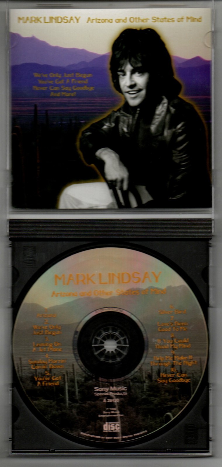 MARK LINDSAY: ARIZONA AND OTHER STATES OF MIND CD GREATEST HITS OUT OF PRINT