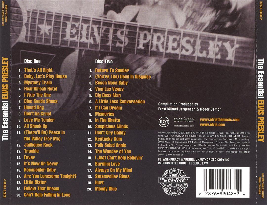 ELVIS PRESLEY - THE ESSENTIAL ELVIS PRESLEY [RCA/SONY BMG] NEW CD
