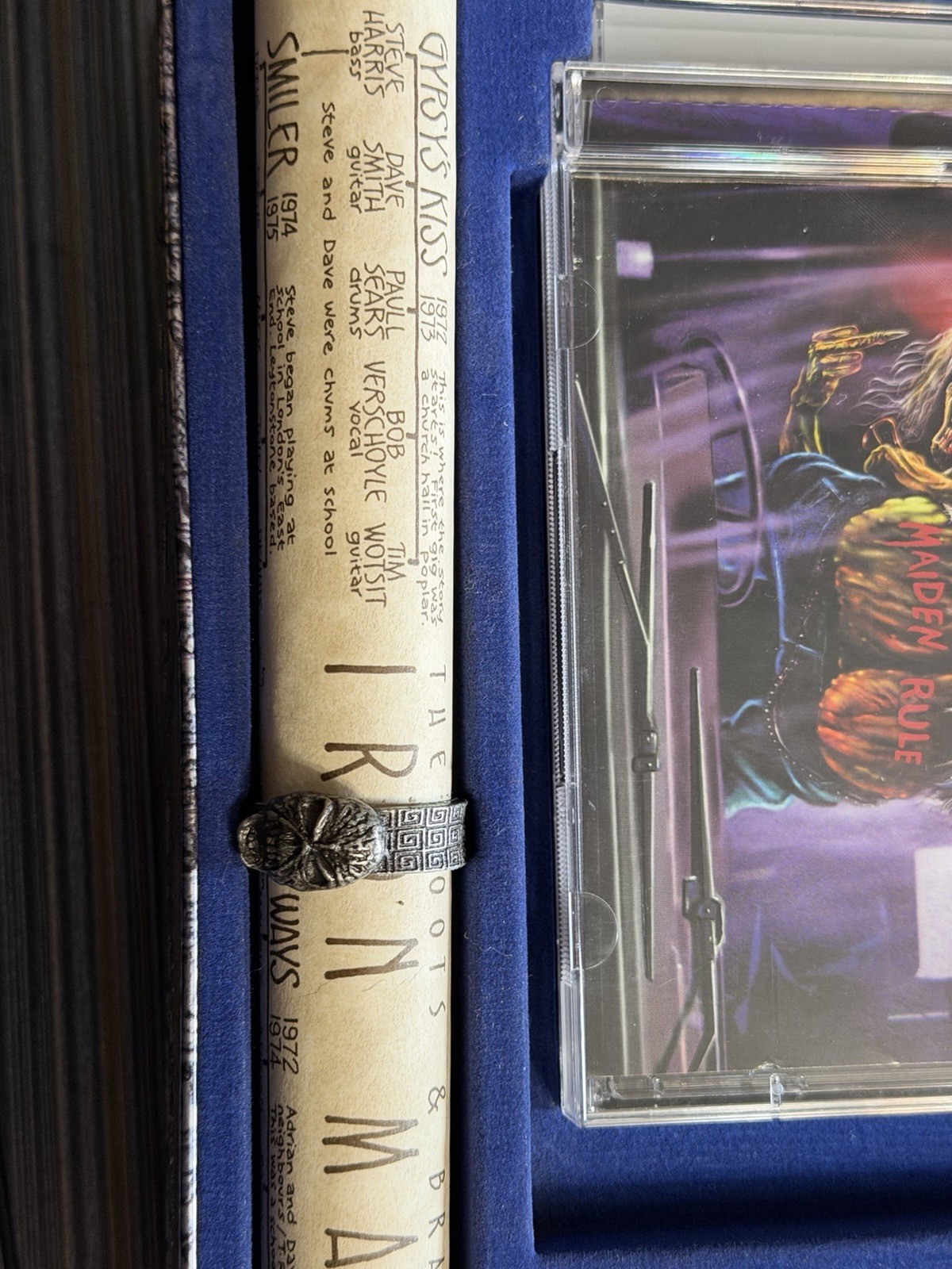 Iron Maiden Eddie's Archive Limited Edition Box Set 6 CD Scroll Shot Glass 2002