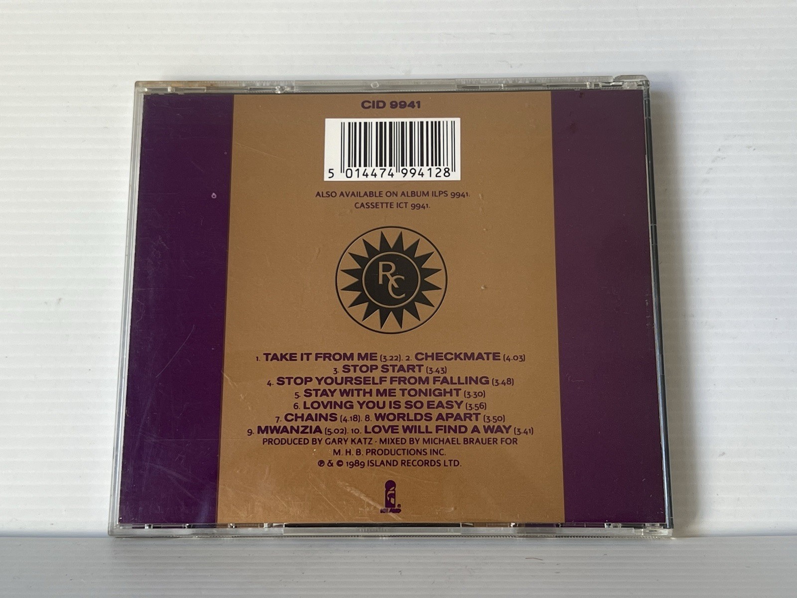 Roger Christian Checkmate CD 1989 Island Gary Katz Rare UK Funk Soul