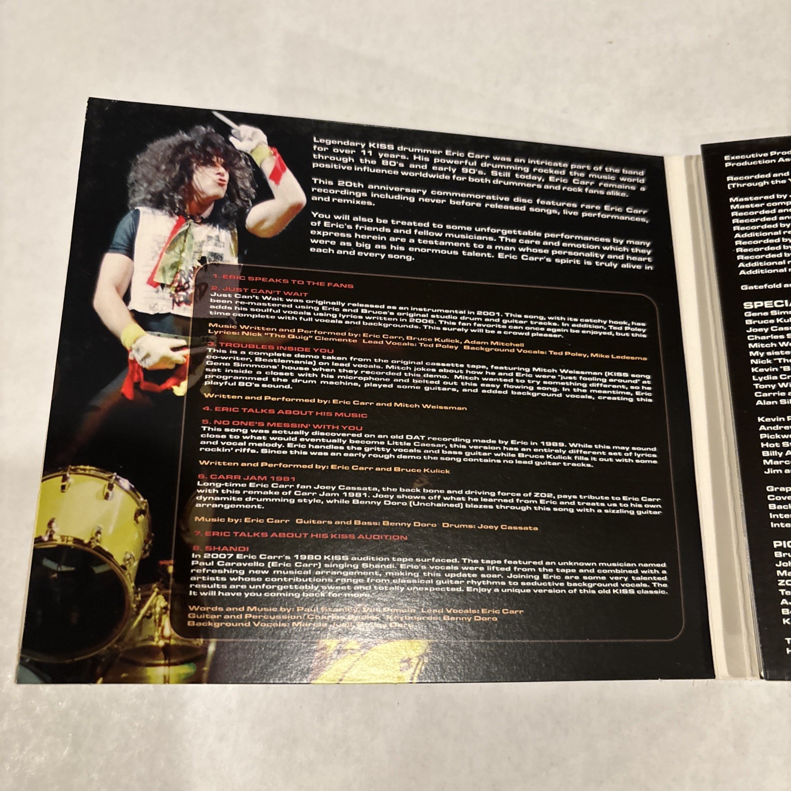 Eric Carr Unfinished Business CD 2011 - KISS OOP Bruce Kulick DIGI