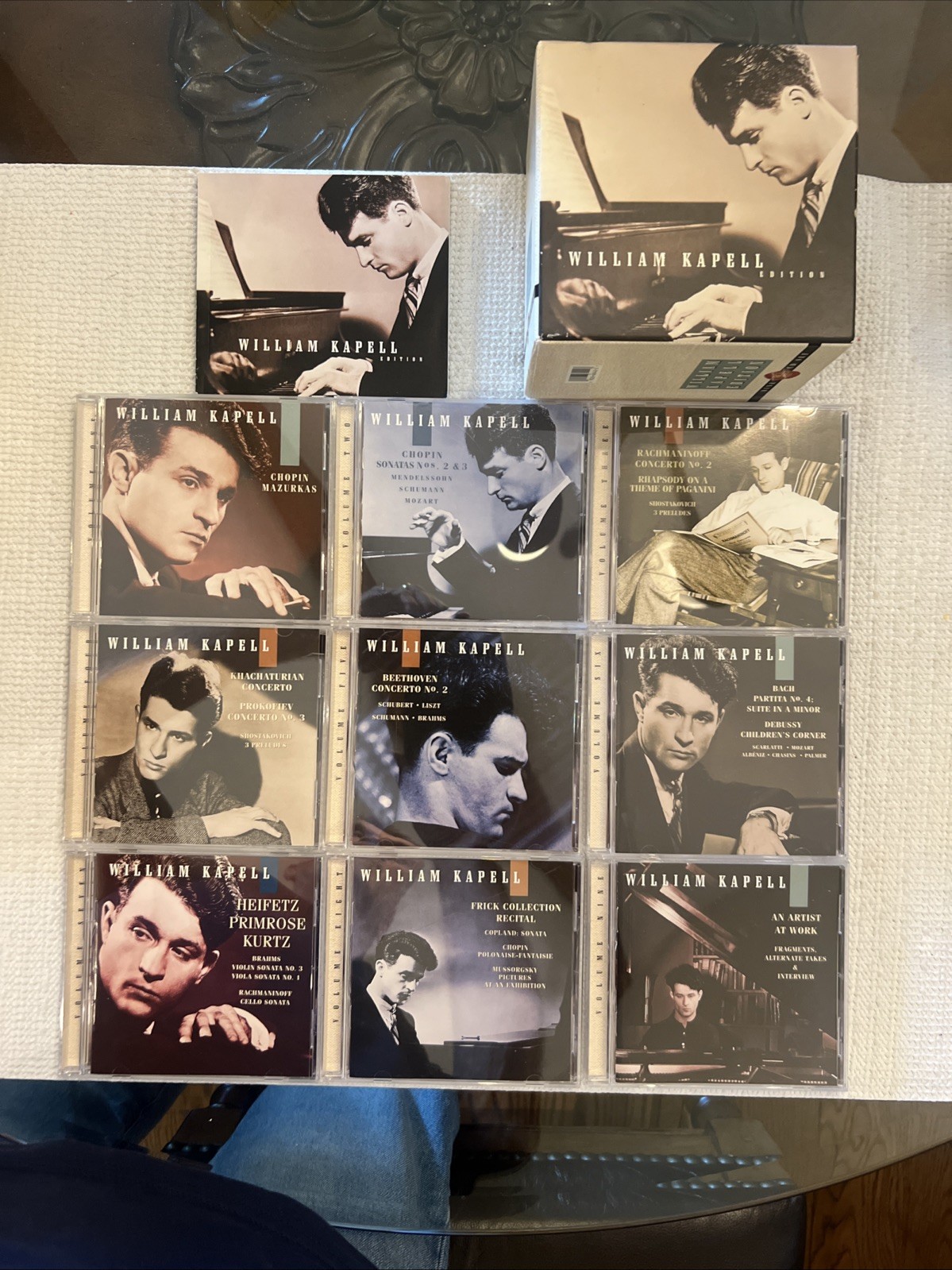William Kapell Edition 9x CD Box Set RCA Red Seal 1998 Remastered With Booklet.