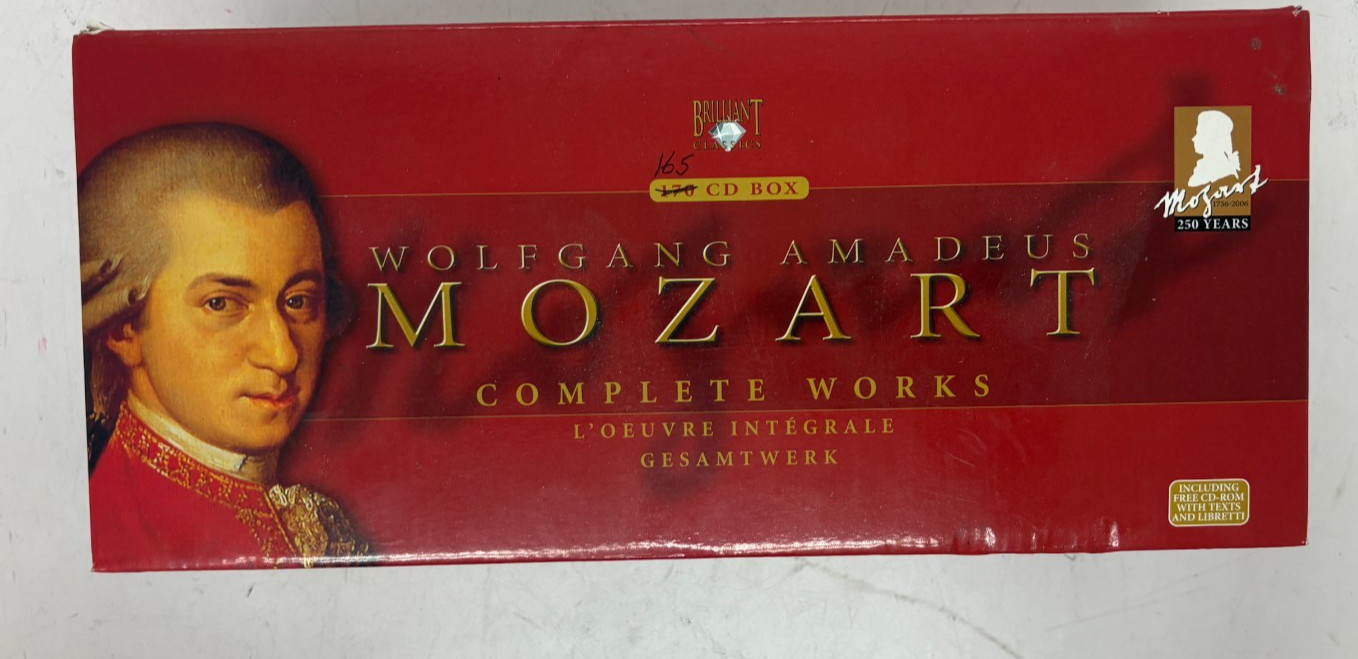 Wolfgang Amadeus Mozart 165/170 (nearly) Complete Works on CD Fast Shipping
