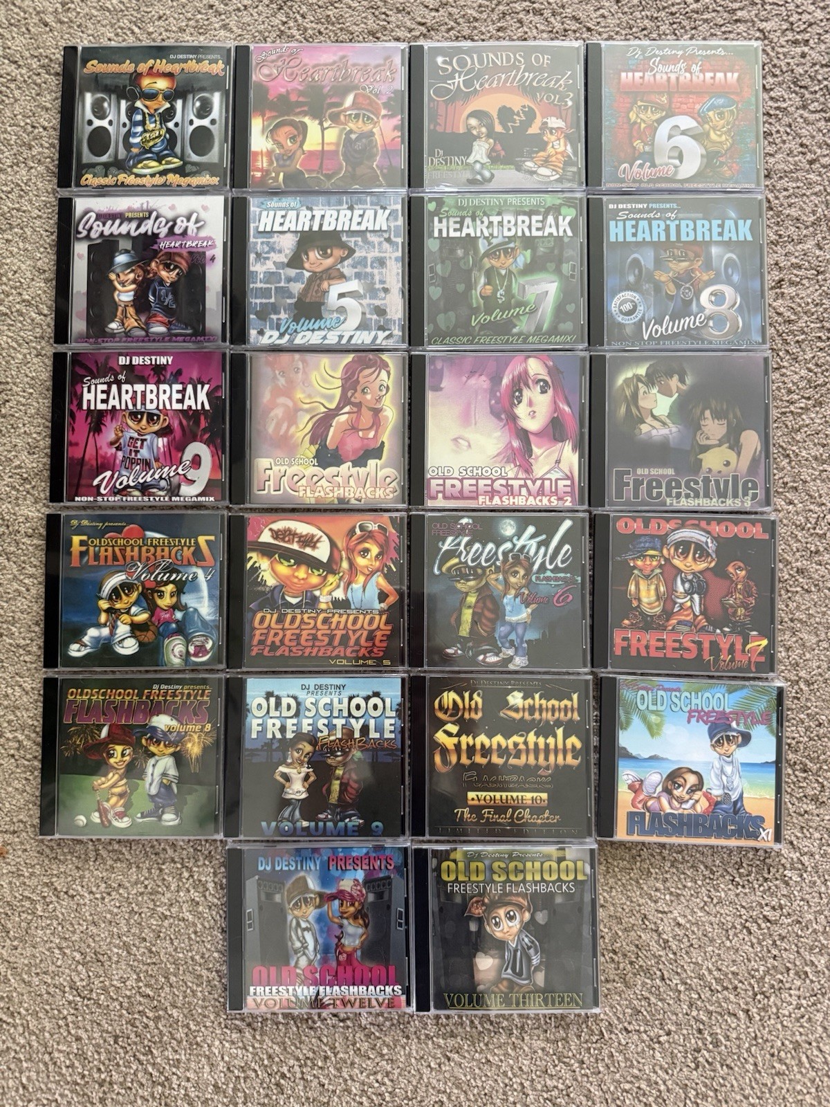 22!! Old School Latin Freestyle Mega Mixes (CD’s) Dj Destiny