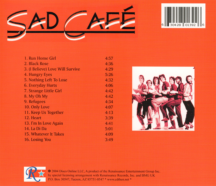 Sad Cafe ~ Anthology CD 2004 Renaissance Records •• NEW ••