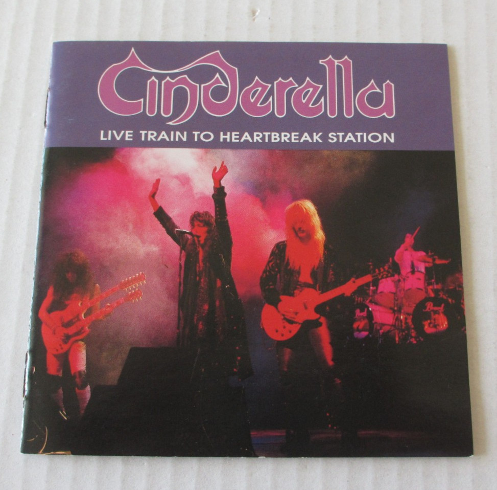 CINDERELLA- LIVE TRAIN TO HEARTBREAK STATION CD JAPAN ONLY 1991 80s HAIR METAL