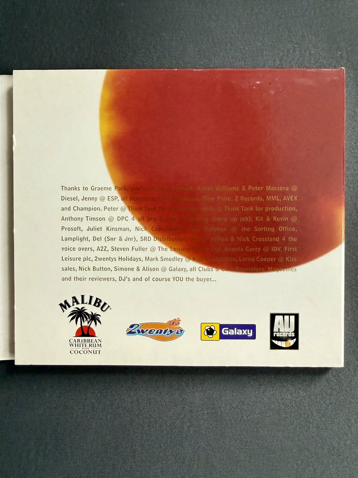 Rare Massive #1 1995 2 CD Mixed by Graeme Park VGC