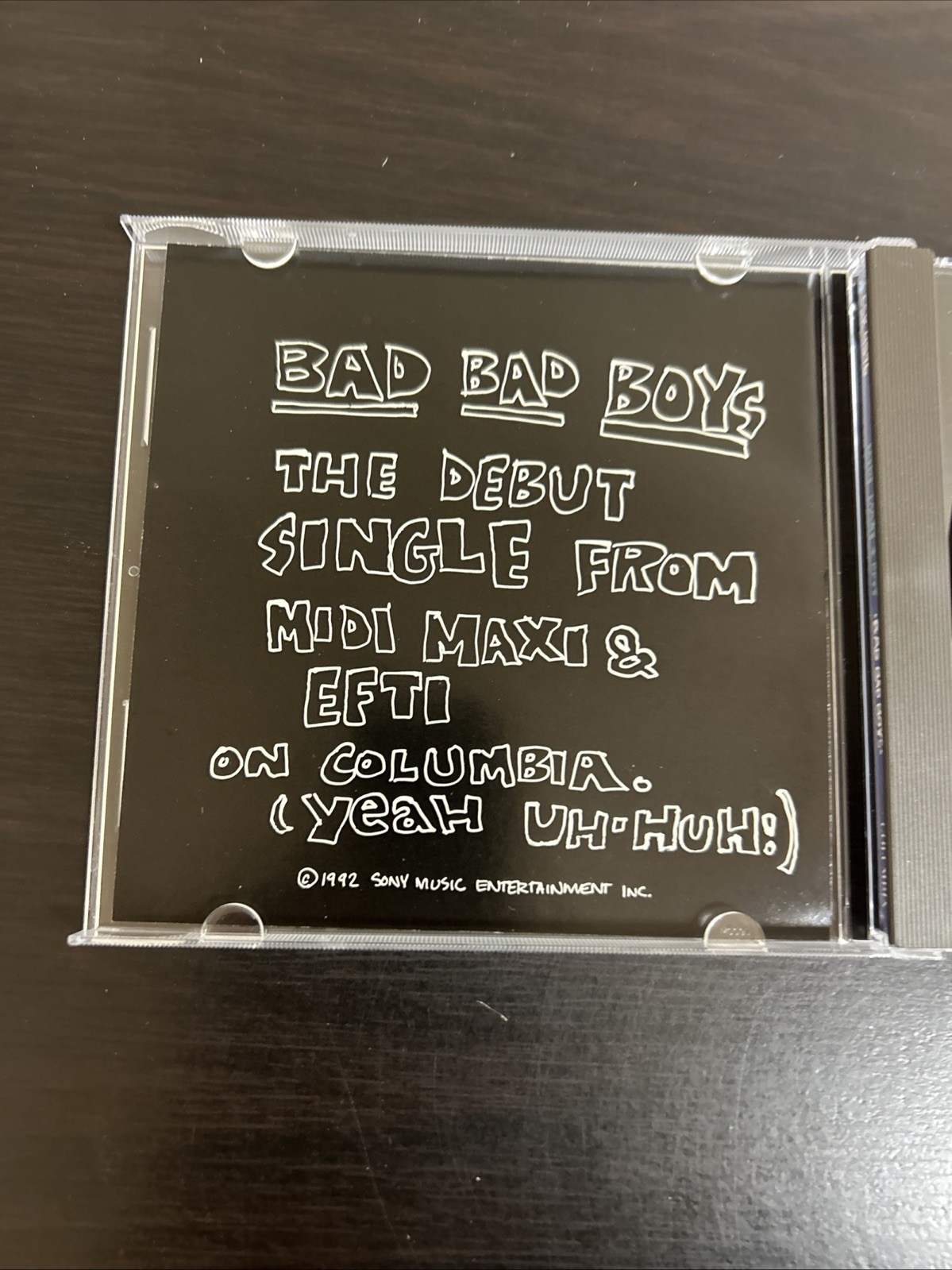 Bad Bad Boys Midi Maxi & Efti CD Single Promo 1992 Hip Hop Reggae Pop K.C.’s Mix