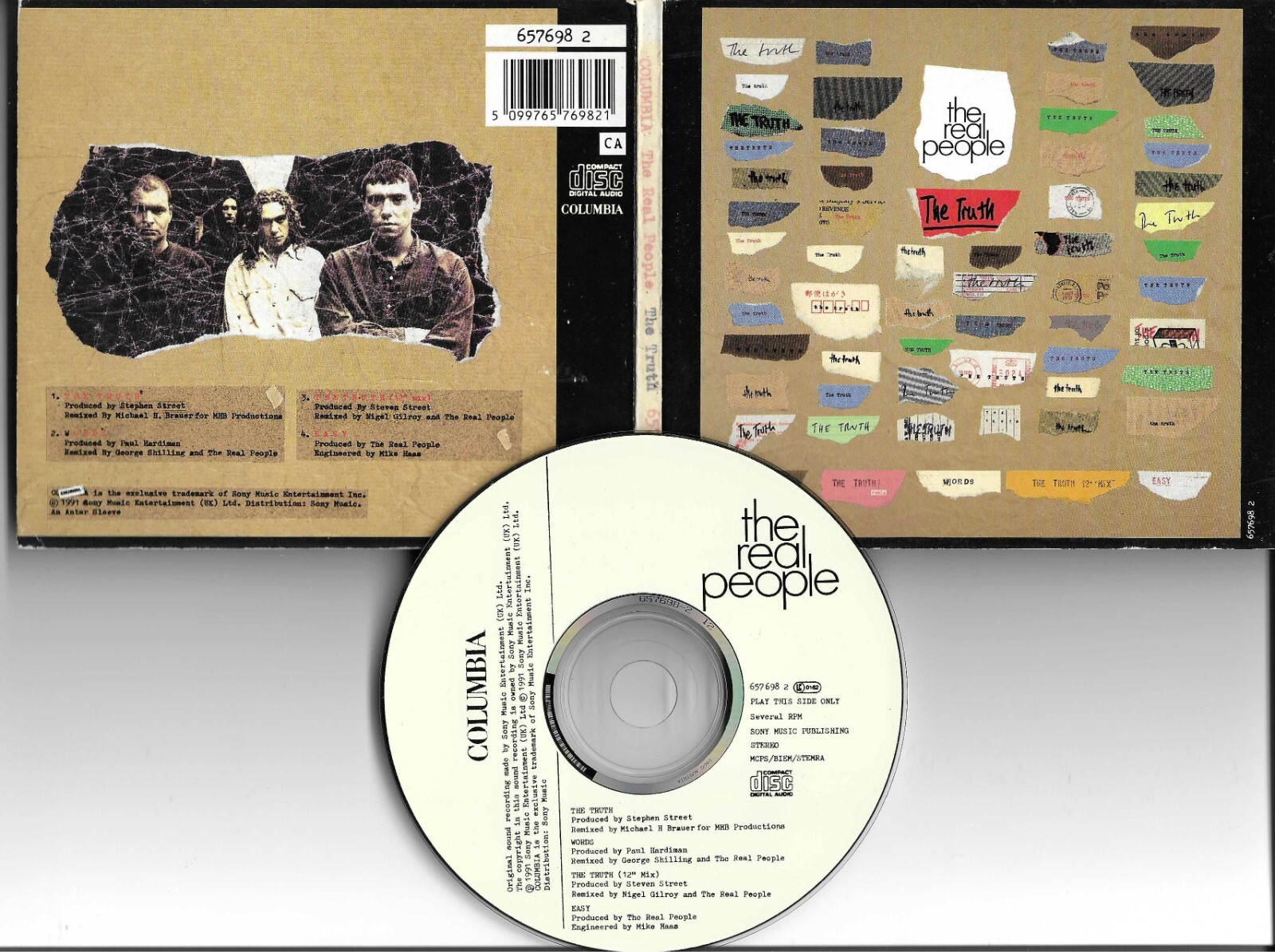 THE REAL PEOPLE The Truth w/ RARE 12 INCH MIX & UNRELEASED CD Single USA Seller