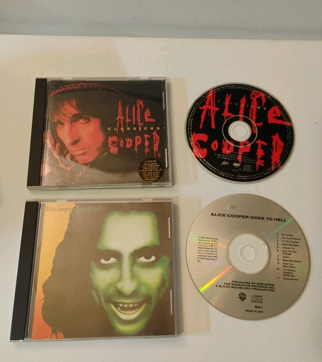 ALICE COOPER-GOES TO HELL-1976 & Classics CD LOT