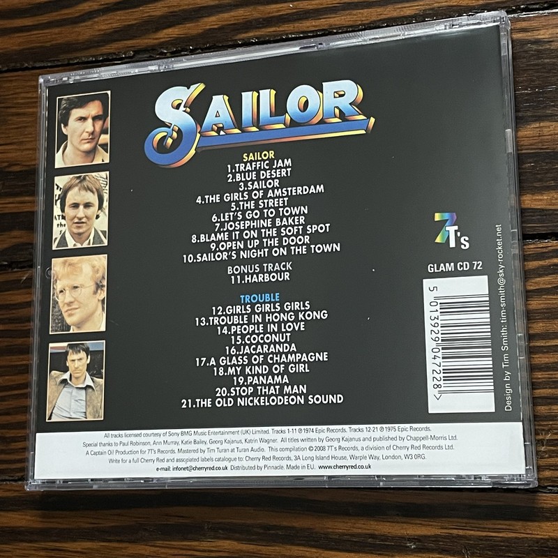 Sailor (Self-Titled) and Trouble (GLAM CD 72) - Sailor - audioCD
