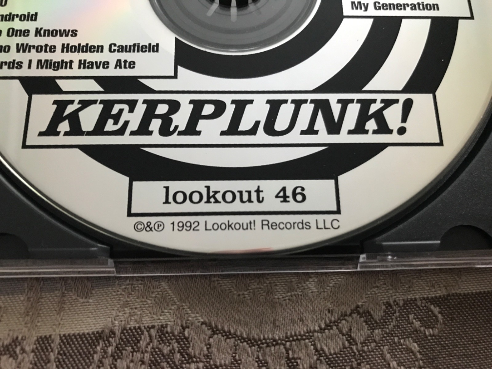Green Day - Kerplunk! Cd 1st Press 1992 Lookout! Records NM