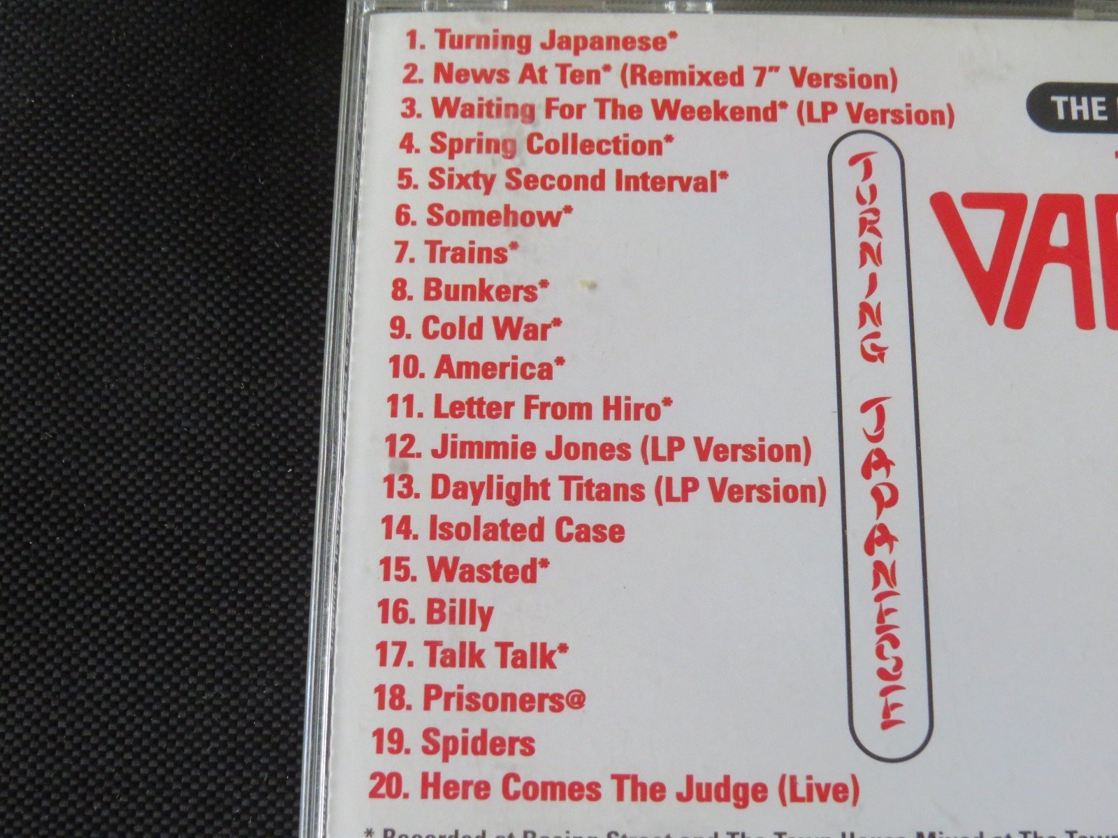 The Vapors - Turning Japanese The Best of the Vapors (CD 2007) NEWS AT TEN