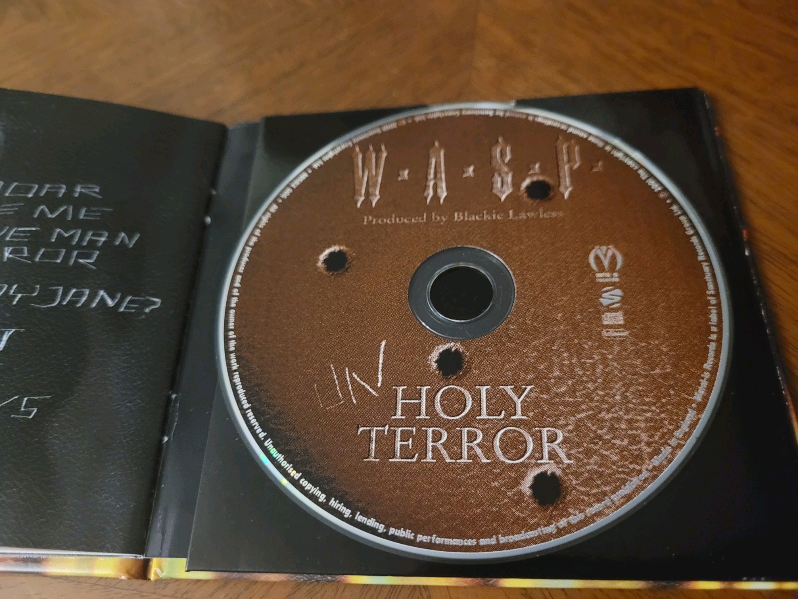 W.A.S.P.- WASP CD - UNHOLY TERROR - DIGI PACK - EX CONDITION - RARE HEAVY METAL