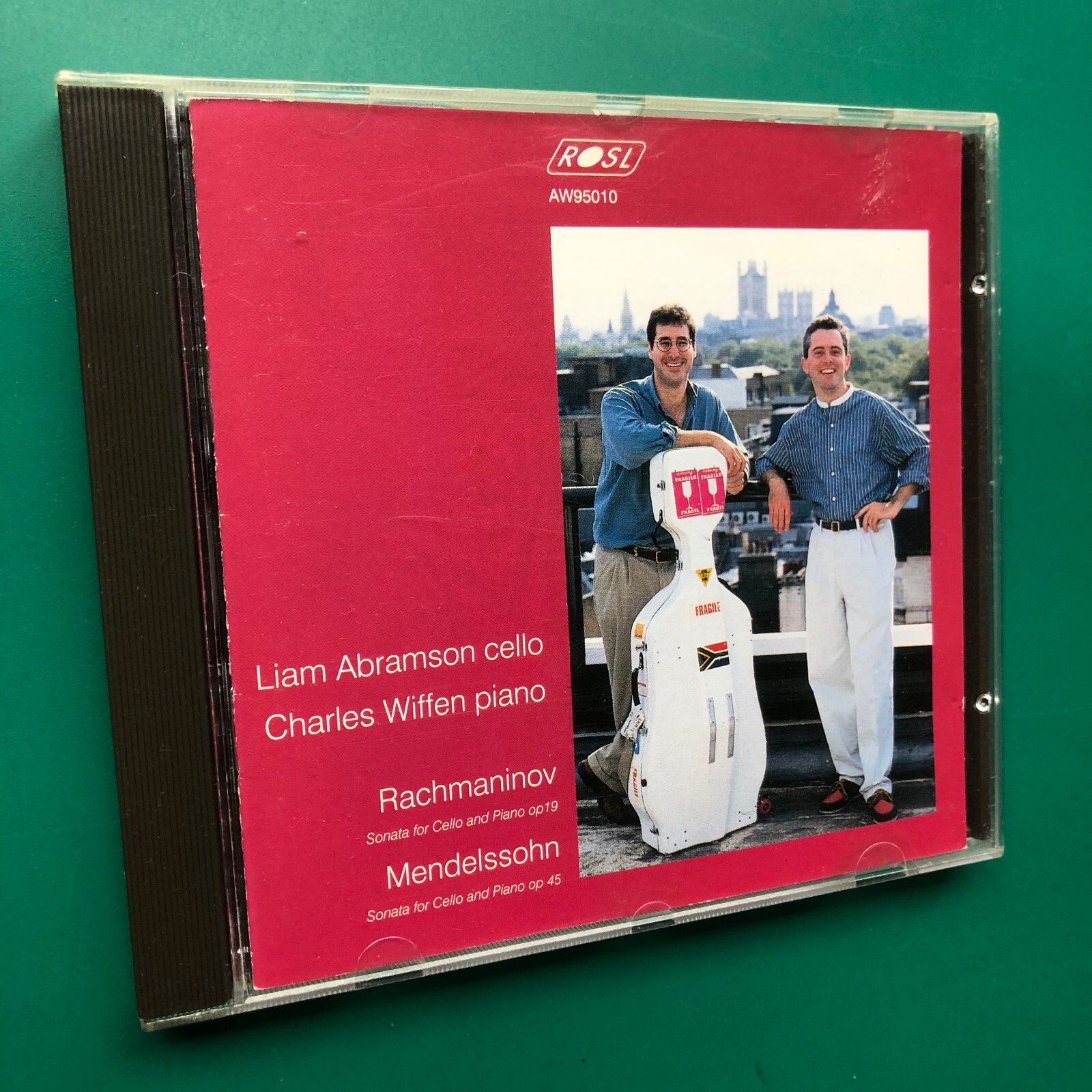 Liam Abramson | Charles Wiffen RACHMANINOV MENDELSSOHN SONATAs CD Maida Vale BBC