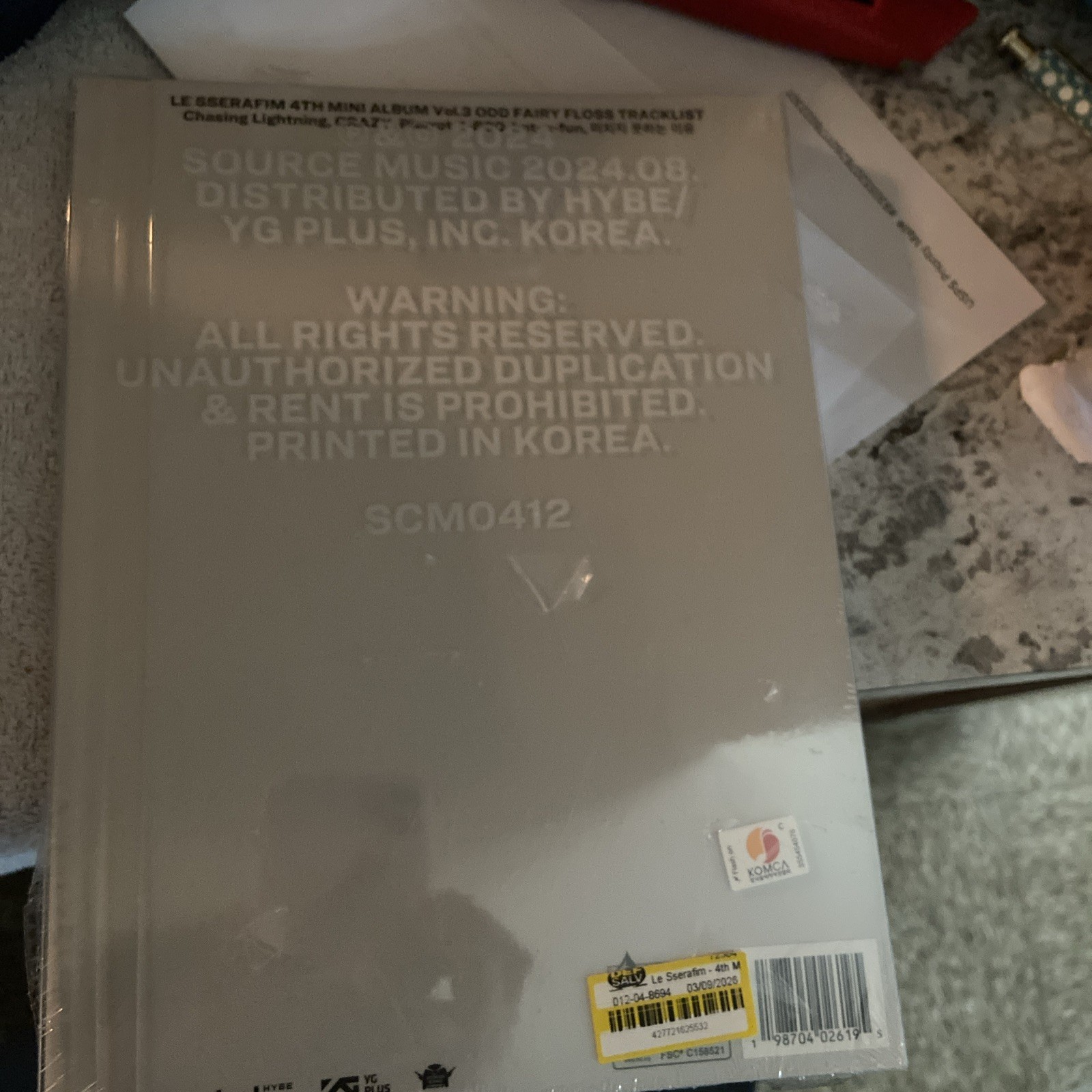 Le Sserafim 4th Mini Album Crazy (Target Exclusive, CD) Volume 3 Odd Fairy Floss
