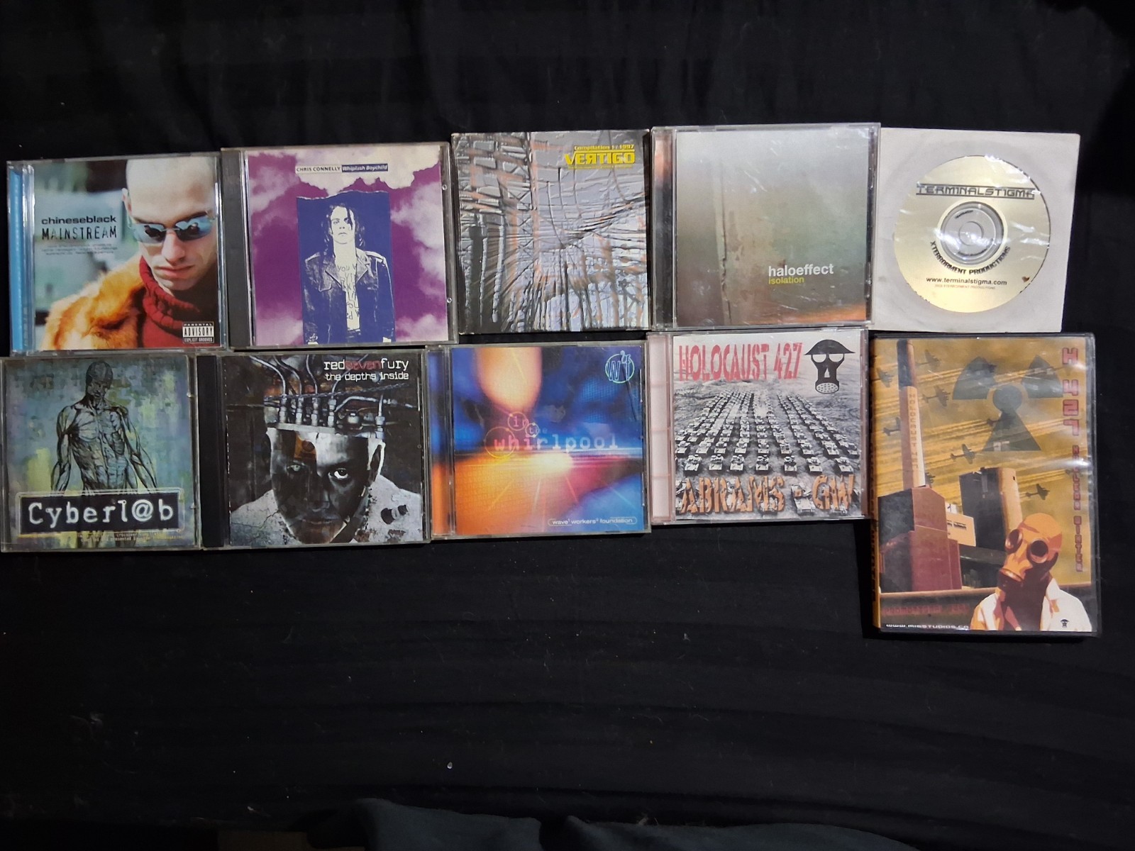 10 CD Industrial EBM Lot Holocaust 427 Chris Connelly Haloeffect Red7Fury