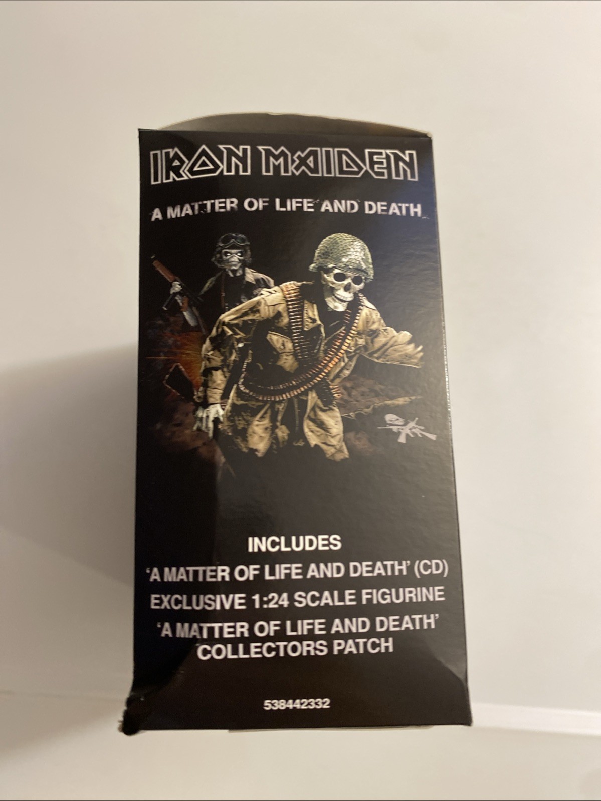 Iron Maiden Matter of Life & Death Figurine And Patch With Box Only NO CD