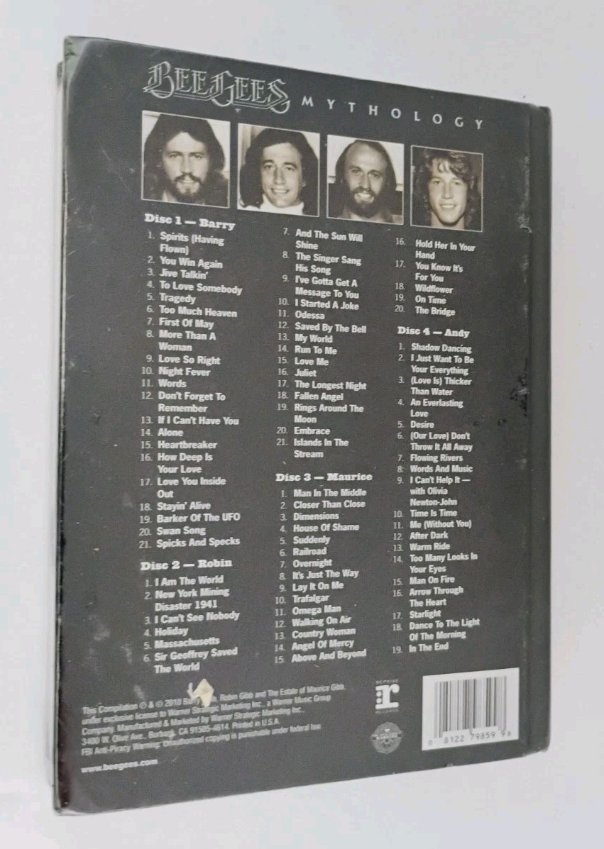 Bee Gees "Mythology" Brand New 2010 50th Anniversary 4 CD Box Set! Still Sealed!