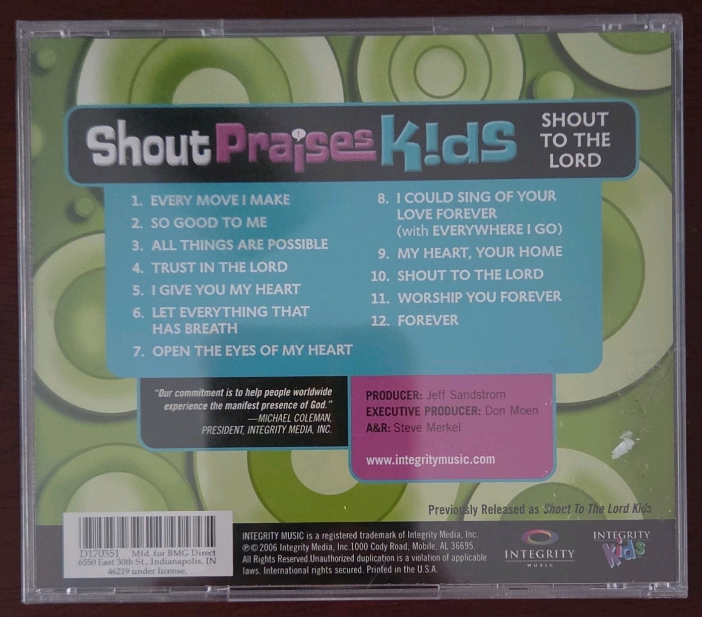 *NEW* 2006 Shout Praises Kids Awesome God CDs Christian lot of 4 Sealed