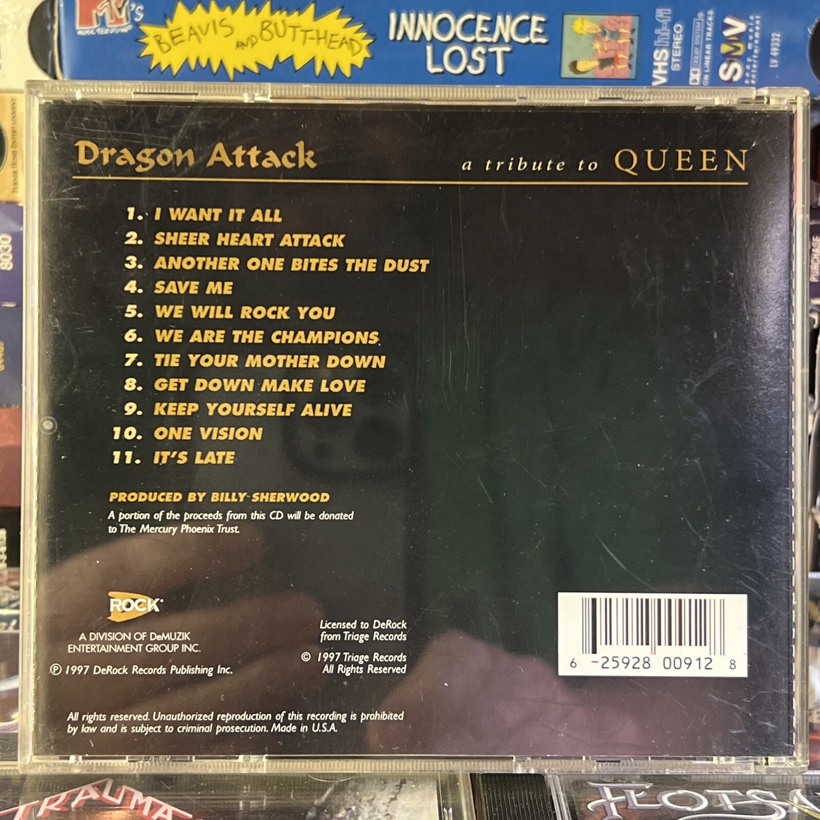 Dragon Attack Queen Tribute 1997 CD Marty Friedman Yngwie Jake E Lee Metal Comp