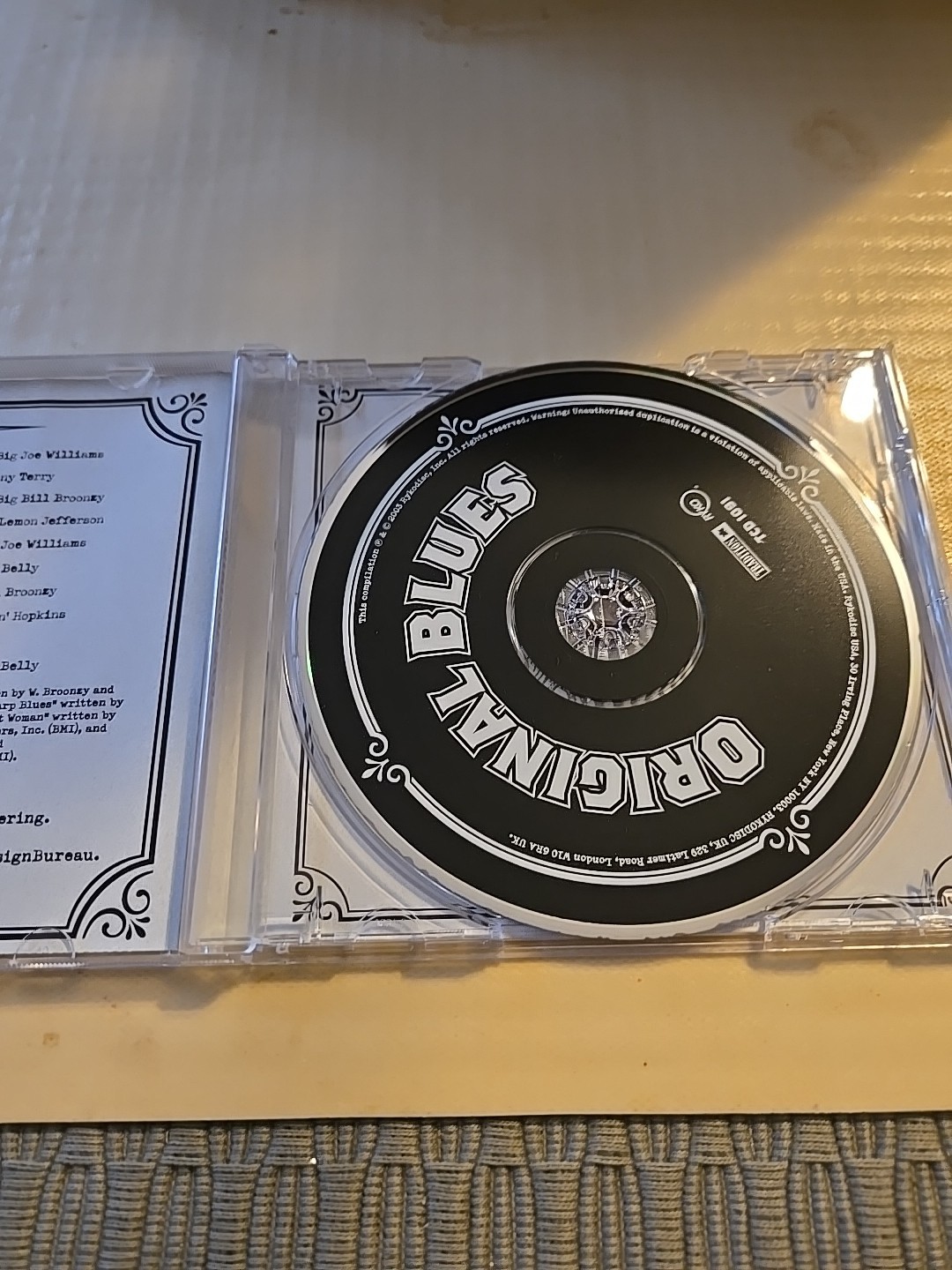 The Original Blues by Various Artists (CD, Sep-2003, Tradition)