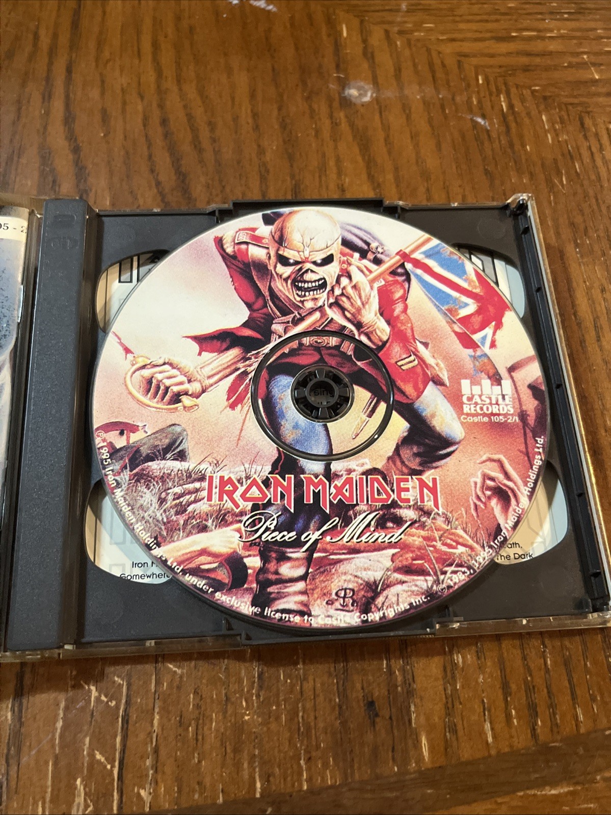 Iron Maiden Piece Of Mind 1995 CD Castle Records 2 CD Set With Insert Rare￼