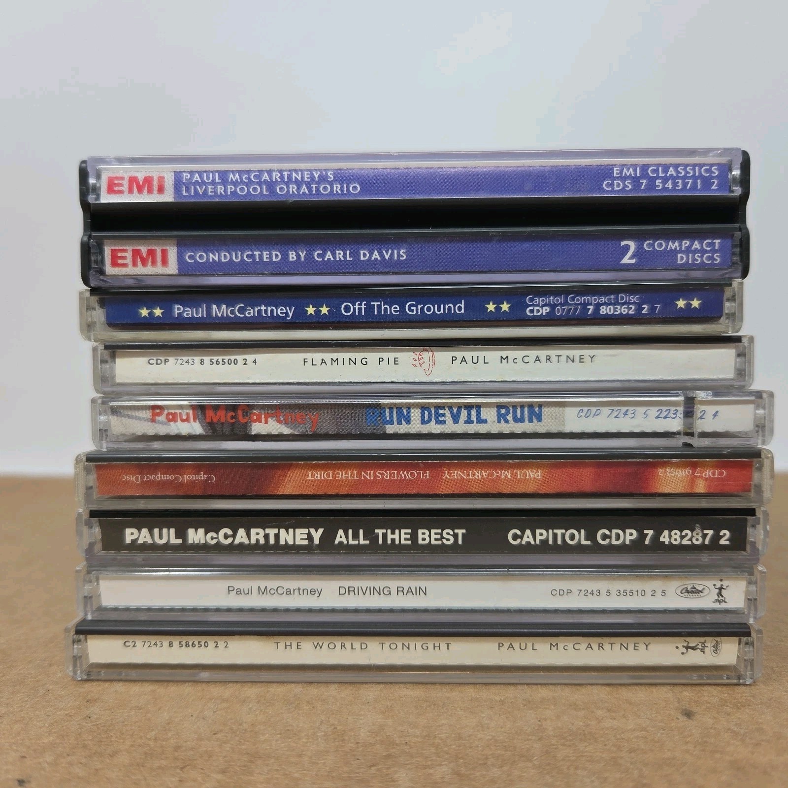 Paul McCartney CD Lot - All The Best, Driving Rain, World Tonight, Run Devil ++