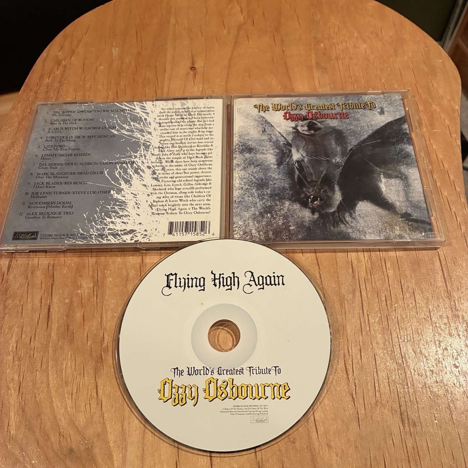 Flying High Again Tribute To Ozzy Osbourne CD yngwie novembers doom testament
