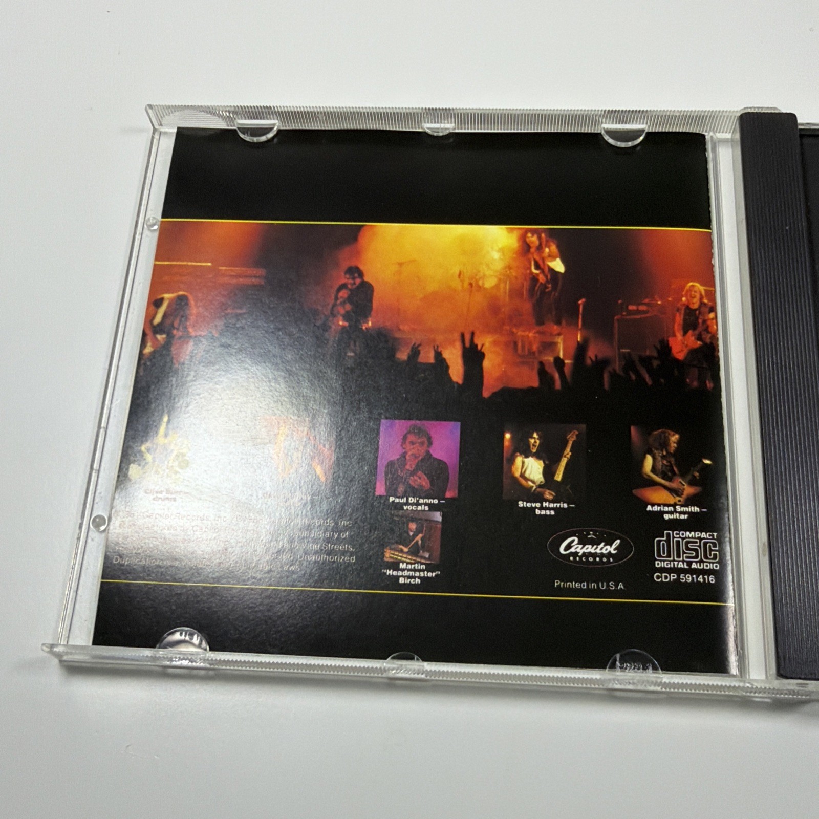 Iron Maiden Killers CD Capitol Early Pressing Paul Di'Anno Metal Mint Disc Rare