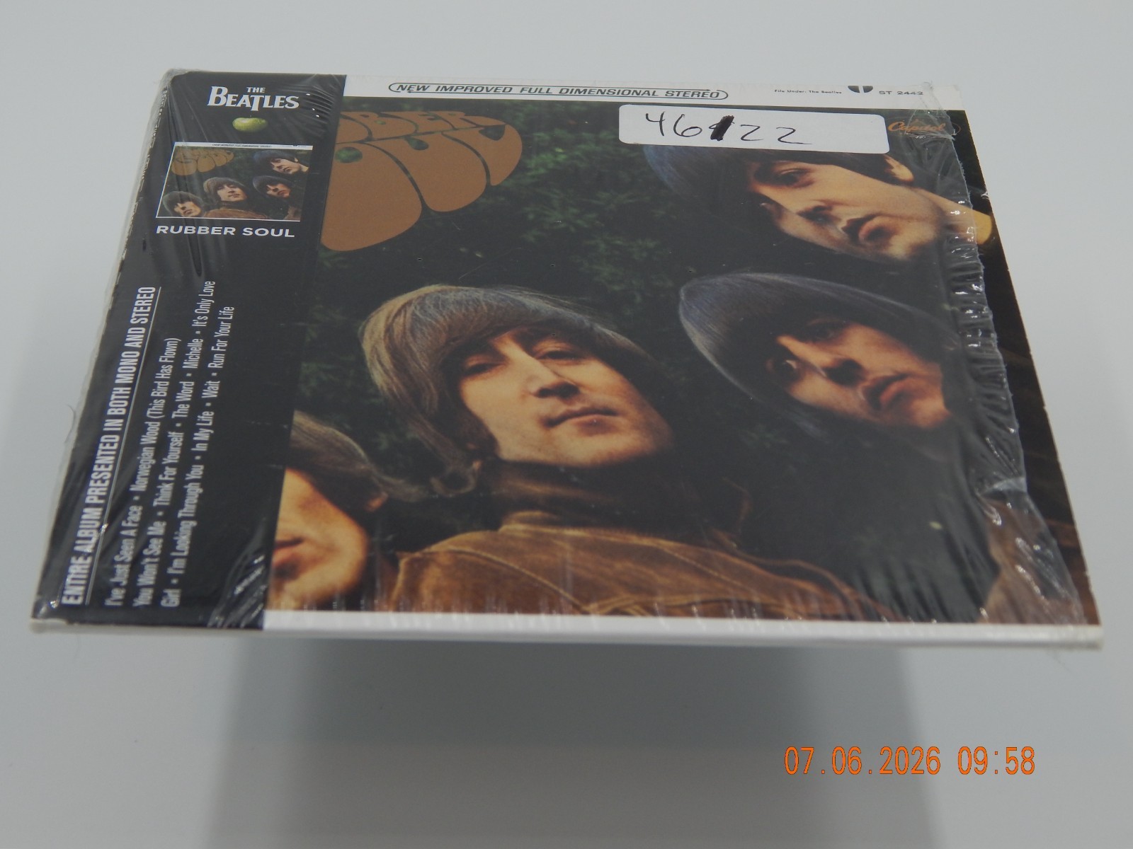 Beatles Rubber Soul CD Stereo Capitol Record ST 2442 BOO19707-02 Shrink Wrap NM