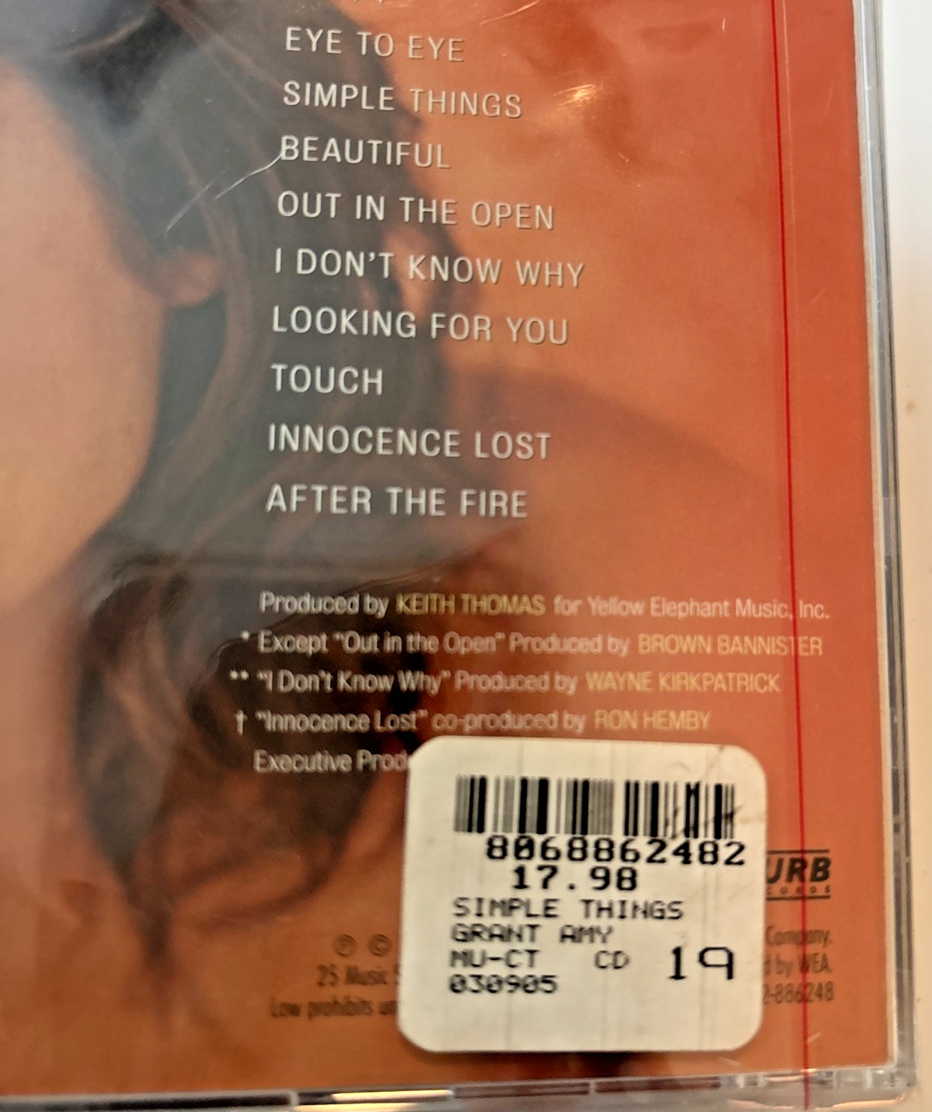 Simple Things by Amy Grant (CD, Jul-2005, Word Distribution) Factory Sealed New