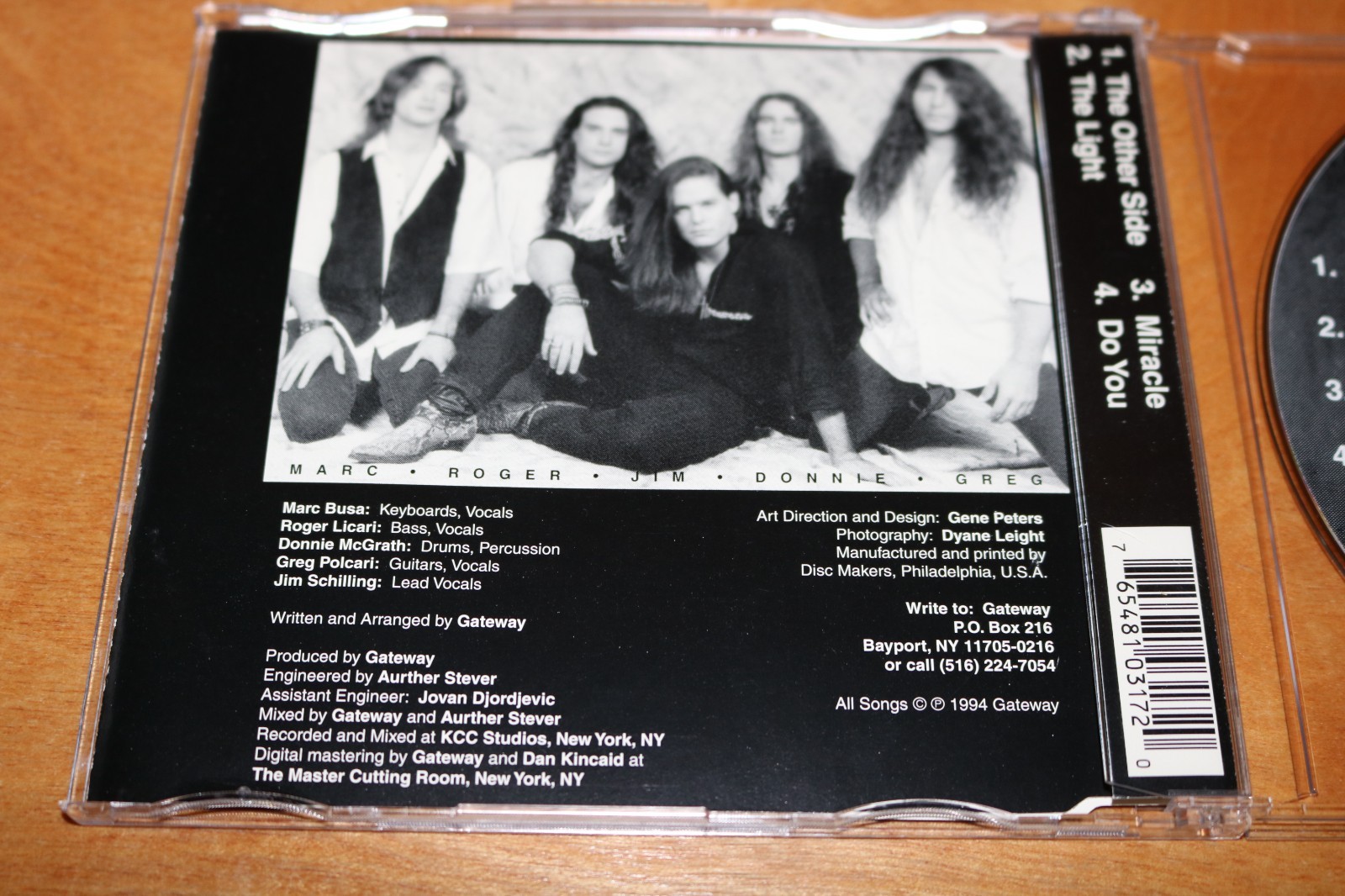 GATEWAY s/t CD Melodic Rock PROGRESSIVE METAL Silent Knight QUEENSRYCHE oop RARE