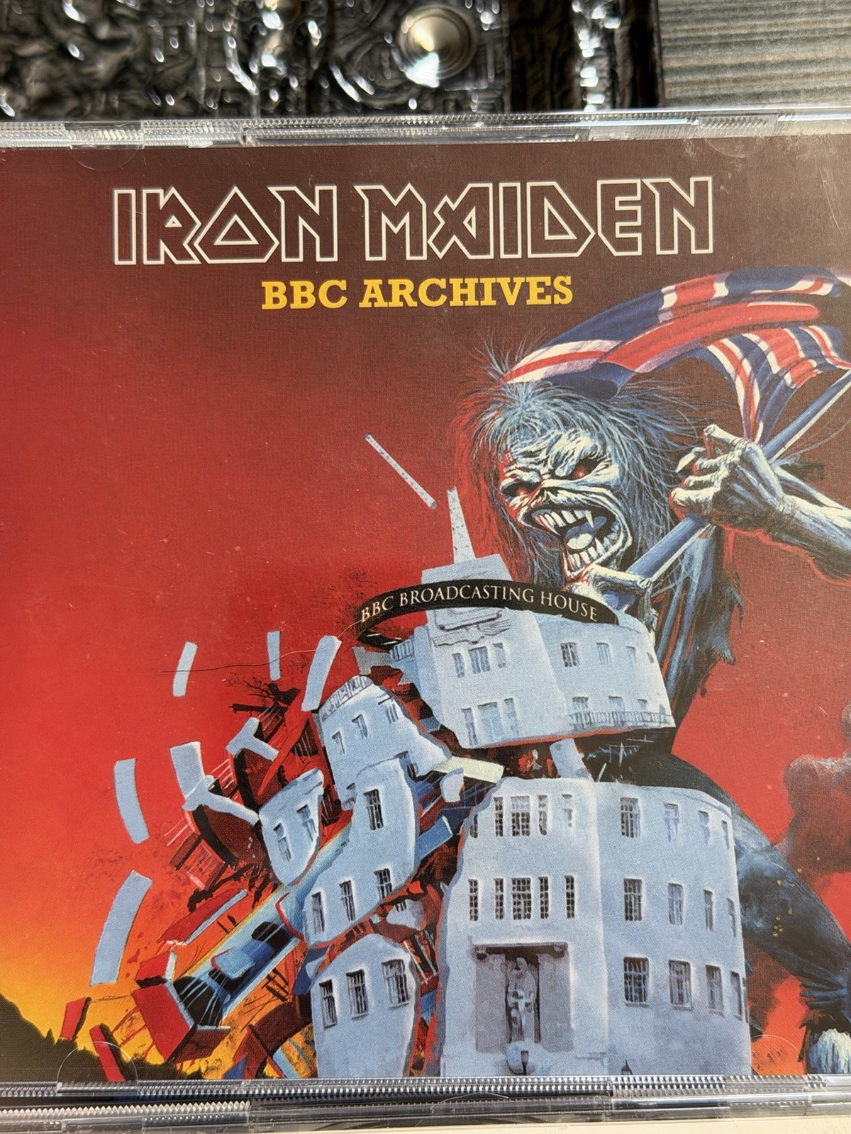 Iron Maiden Eddie's Archive Limited Edition Box Set 6 CD Scroll Shot Glass 2002