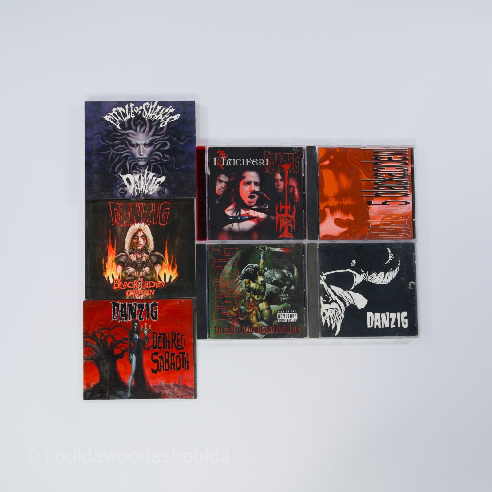 DANZIG CD LOT OF 8 Black Aria Live Black Hand Side Circle of Snakes Metal Misfts