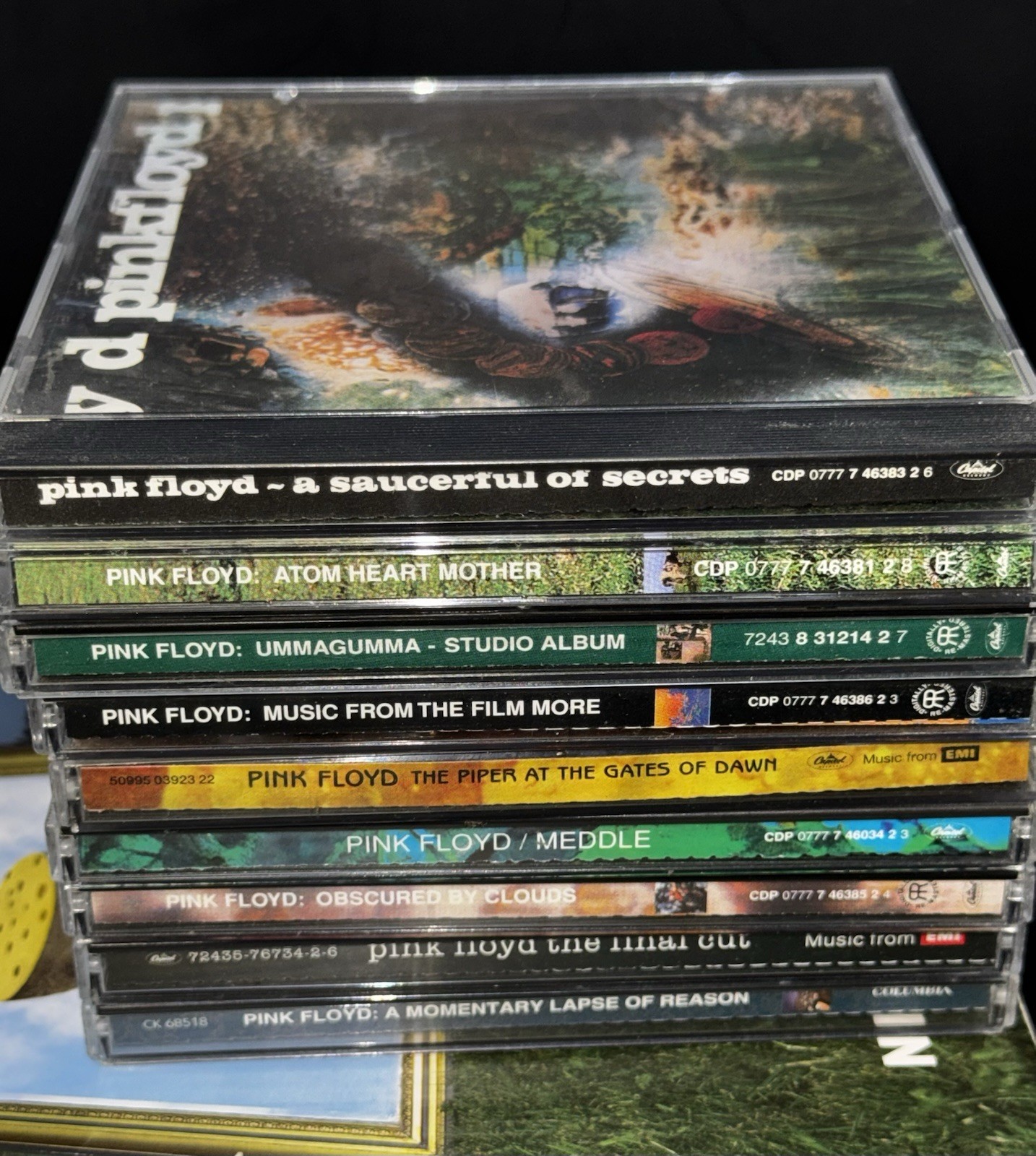 Lot Of 9 Pink Floyd CDs + Inside Out A Personal History Of Pink Floyd Book