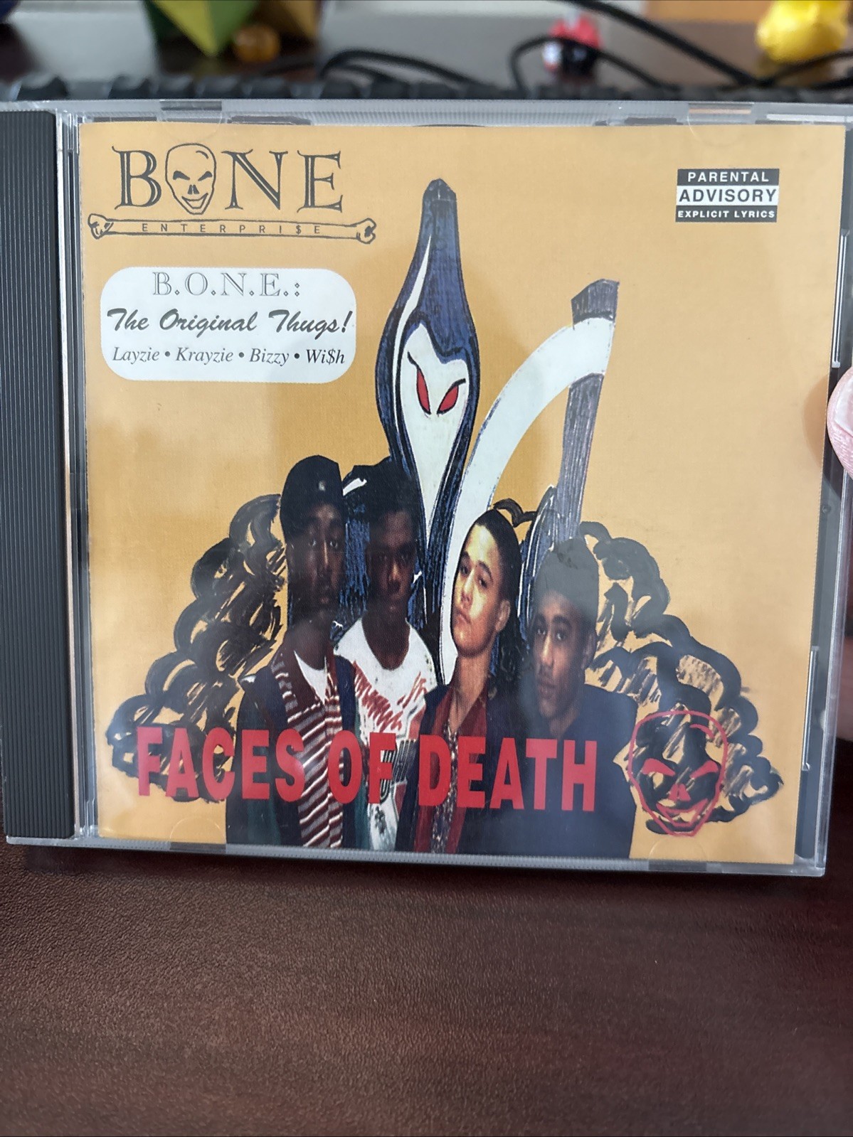 Bone Enterprise Faces of Death CD Bone Thugs N Harmony Rare VHTF & OOP RAP CD